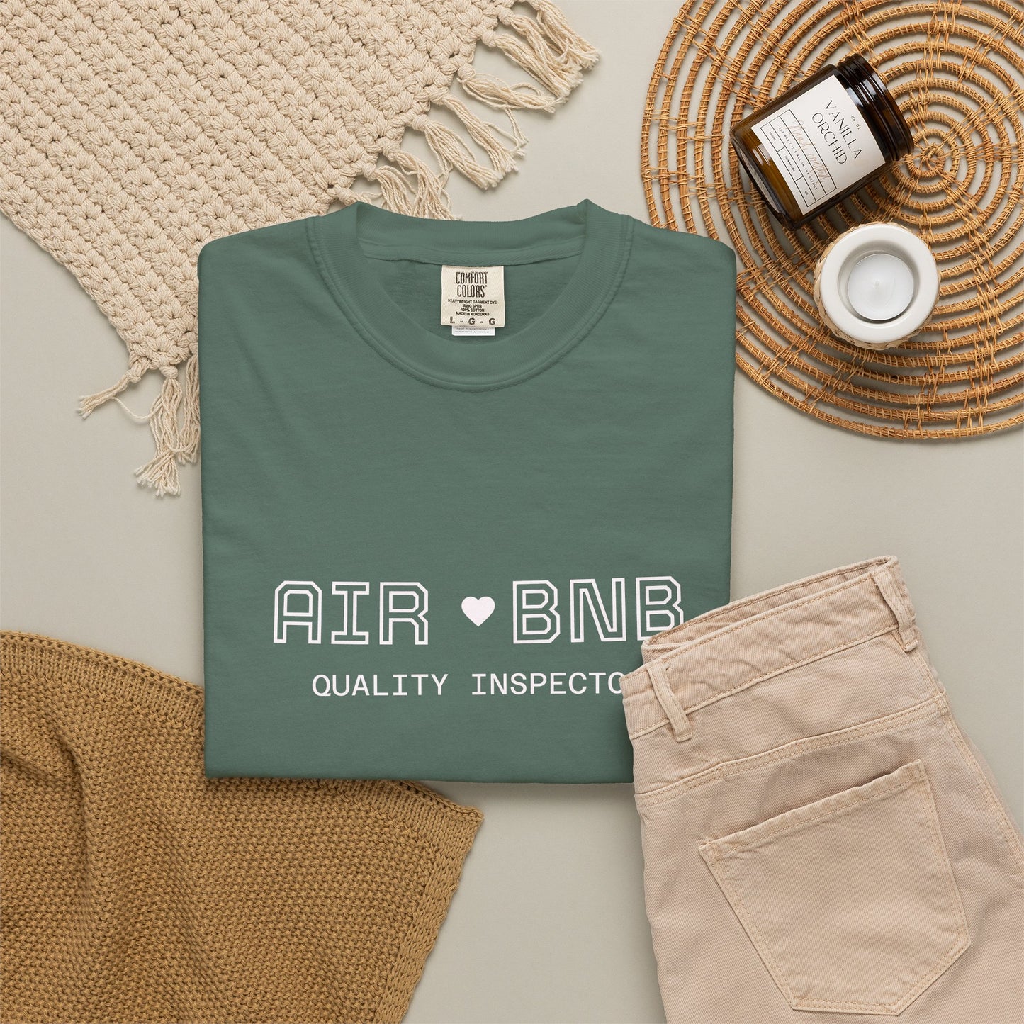 Air BNB Quality Inspector T-Shirt — Vintage Crewneck Tee for Hosts & Travelers