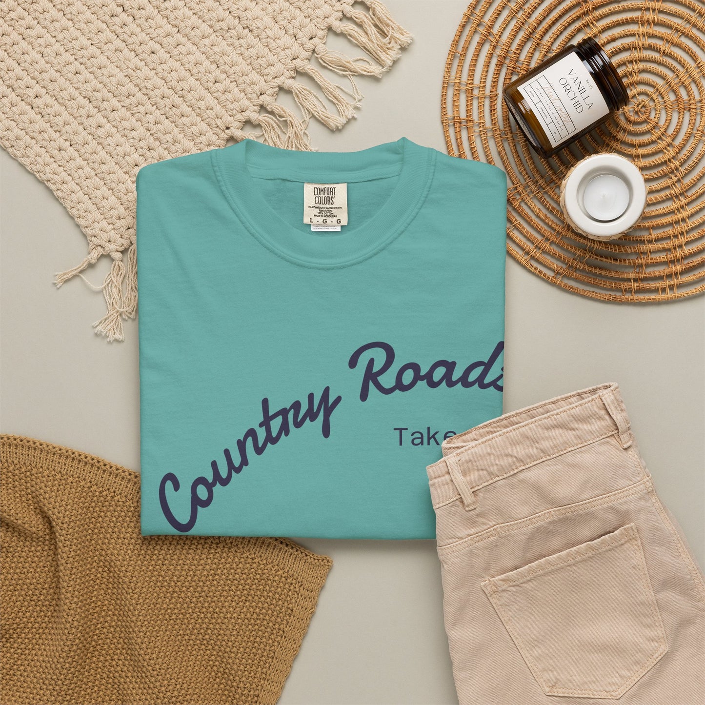 Country Roads T‑Shirt – "Country Roads Take Me Home" Vintage Graphic Tee
