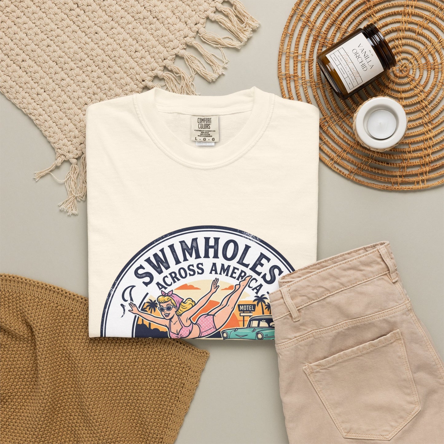 Swimholes Across America T-Shirt — Vintage Road Trip Swim Tee
