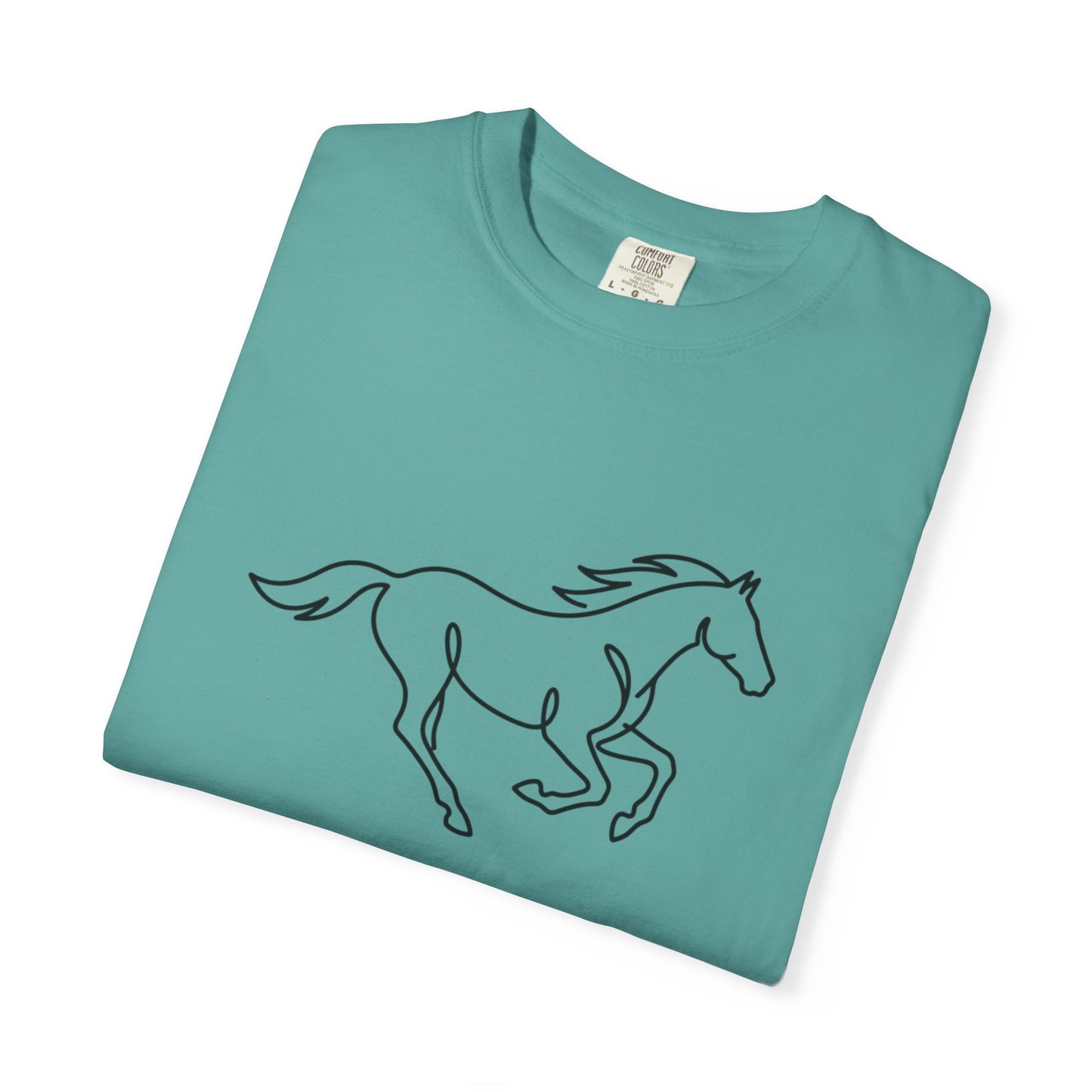 Running Horse Outline T-Shirt