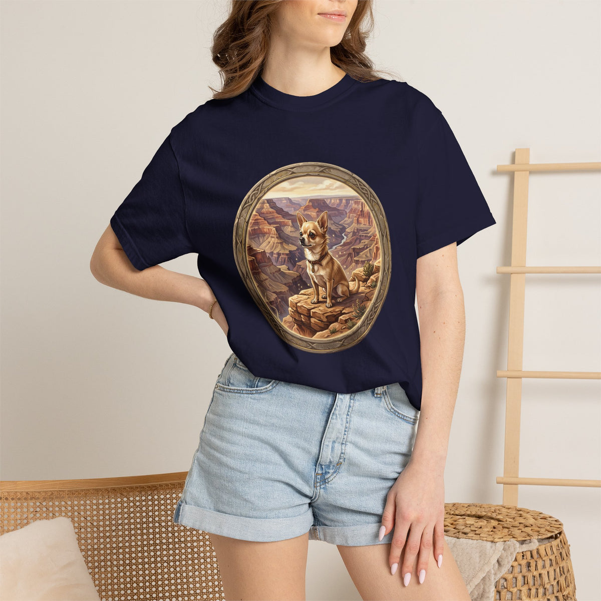 Desert Corgi Scenic T-Shirt — Corgi at the Canyon Graphic Tee