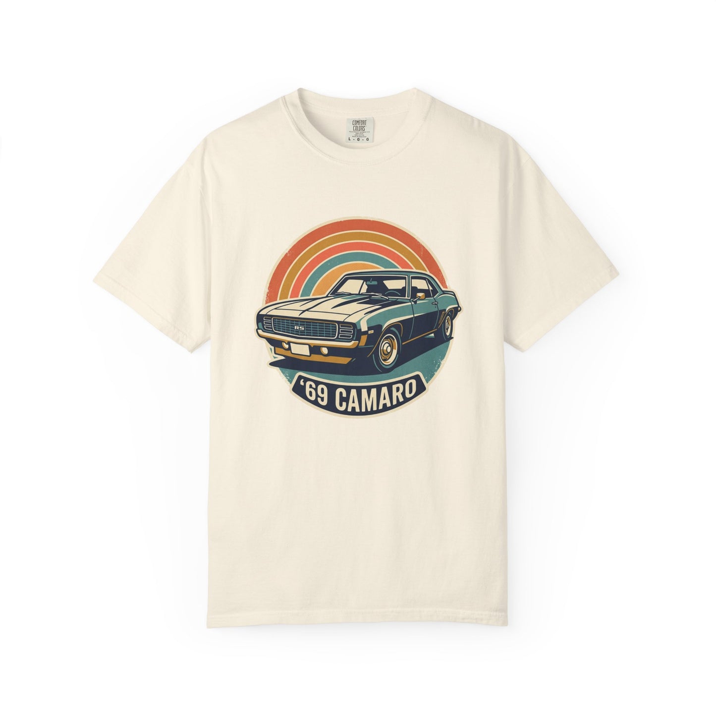 '69 Camaro Retro Muscle Car T-Shirt — Vintage Sunset Classic Car Tee