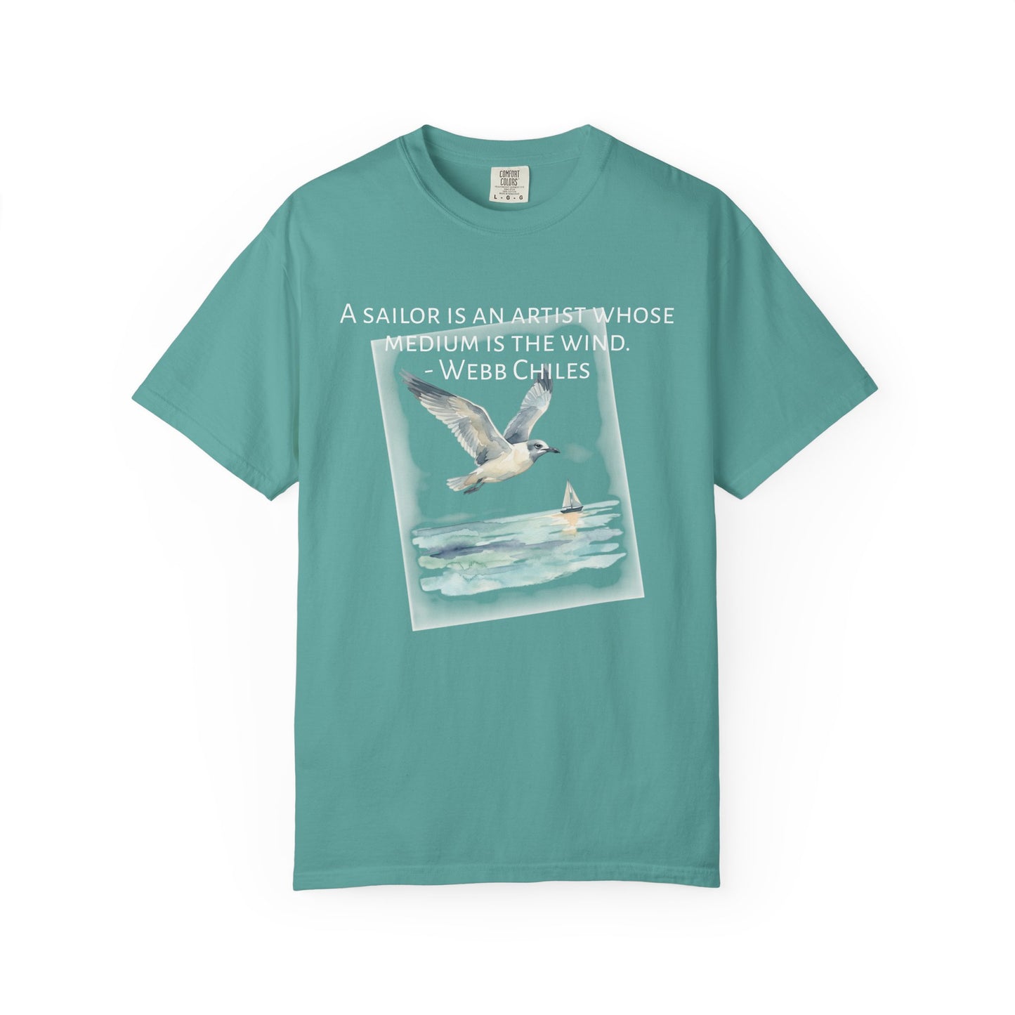 Sailor Quote T-Shirt — "A Sailor Is An Artist" Seagull Graphic Tee
