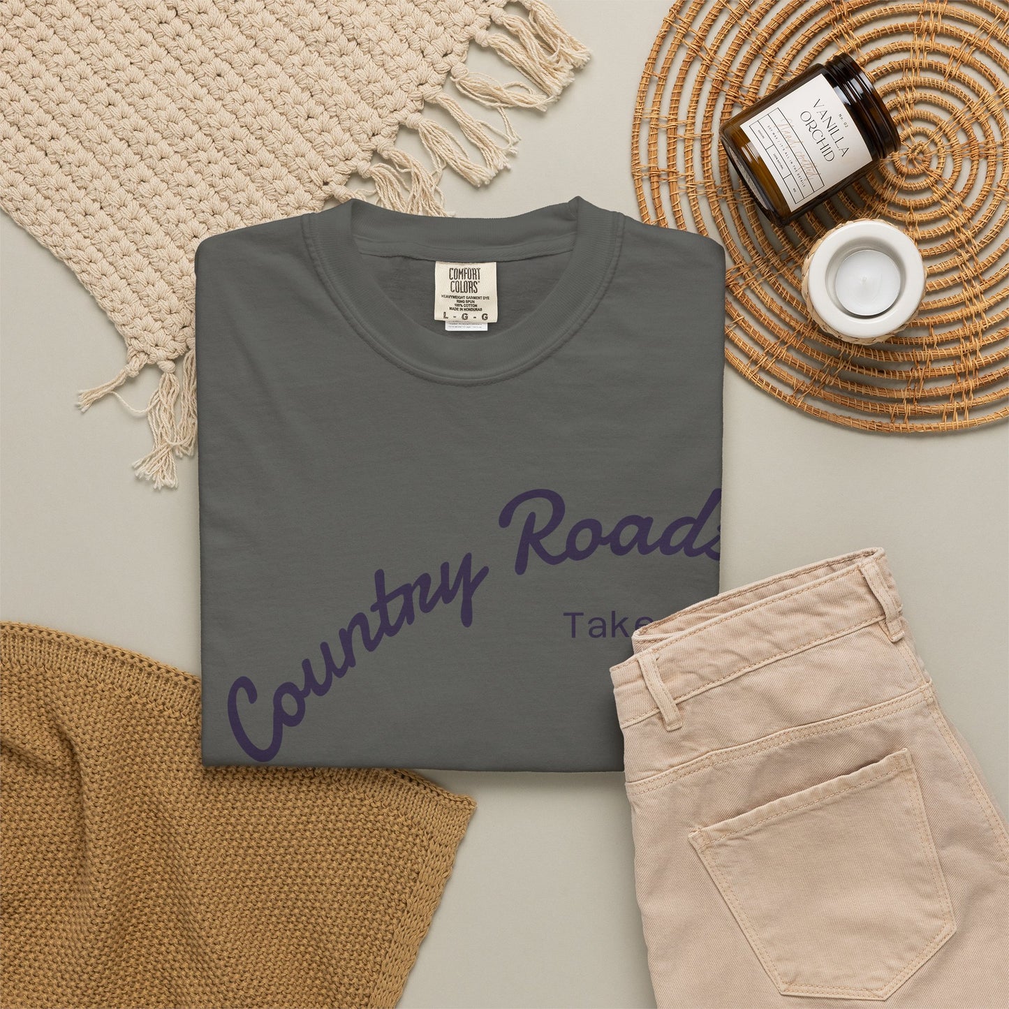Country Roads T‑Shirt – "Country Roads Take Me Home" Vintage Graphic Tee