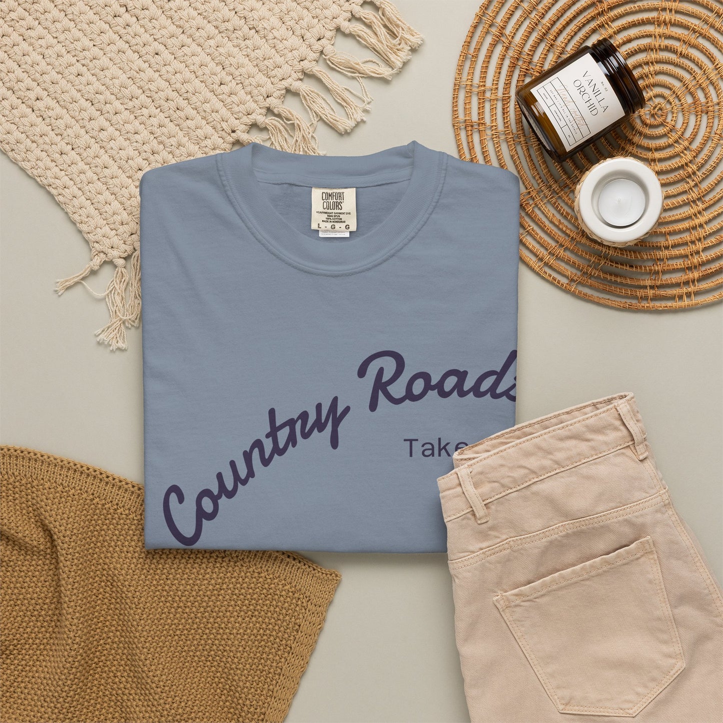 Country Roads T‑Shirt – "Country Roads Take Me Home" Vintage Graphic Tee