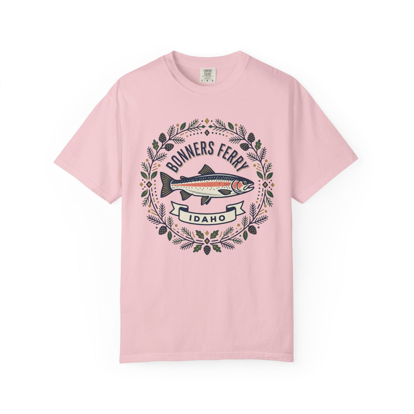Idaho Bonners Ferry Trout T-Shirt — Vintage Fishing Graphic
