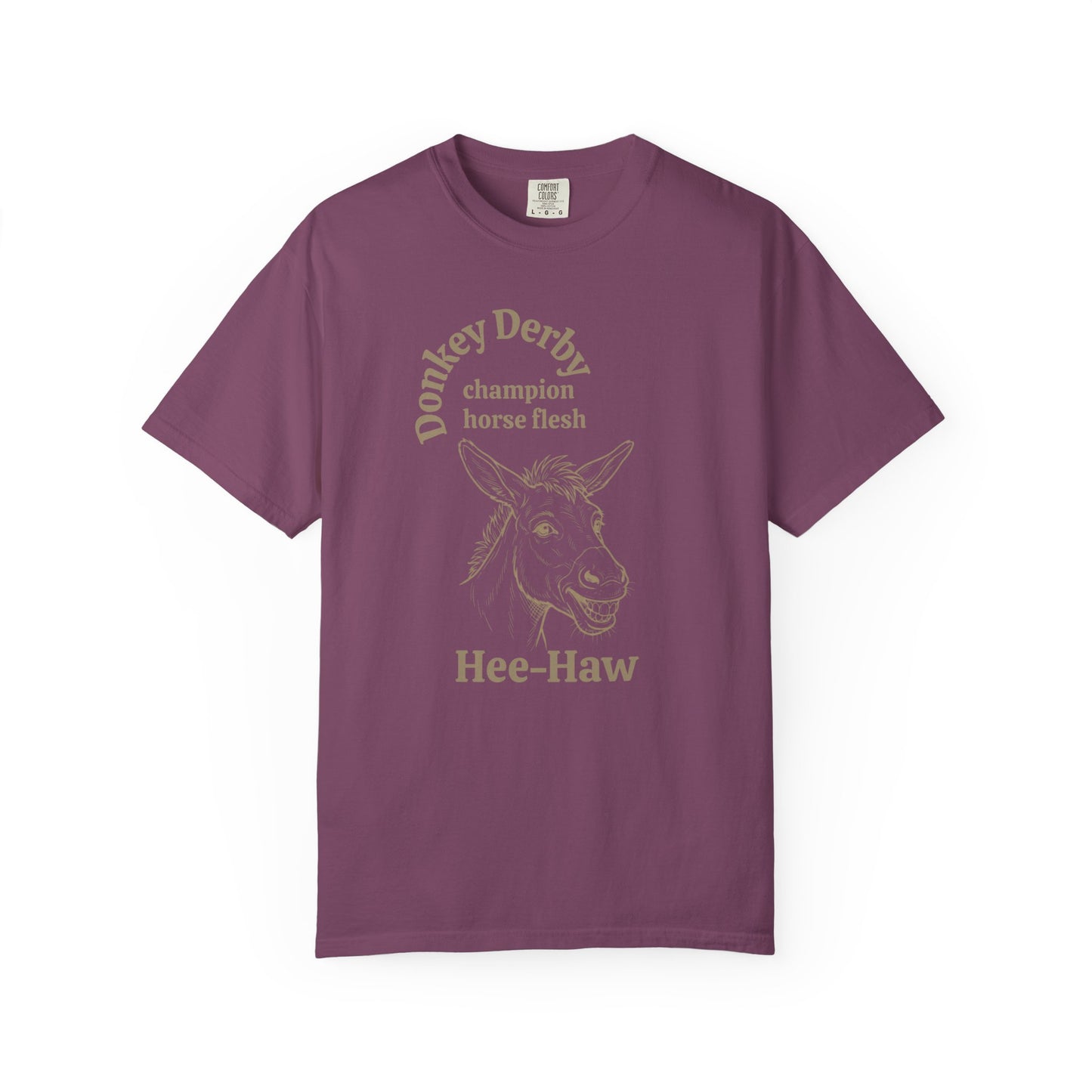 Donkey Derby Hee-Haw Graphic T-Shirt — Vintage Farm Animal Tee