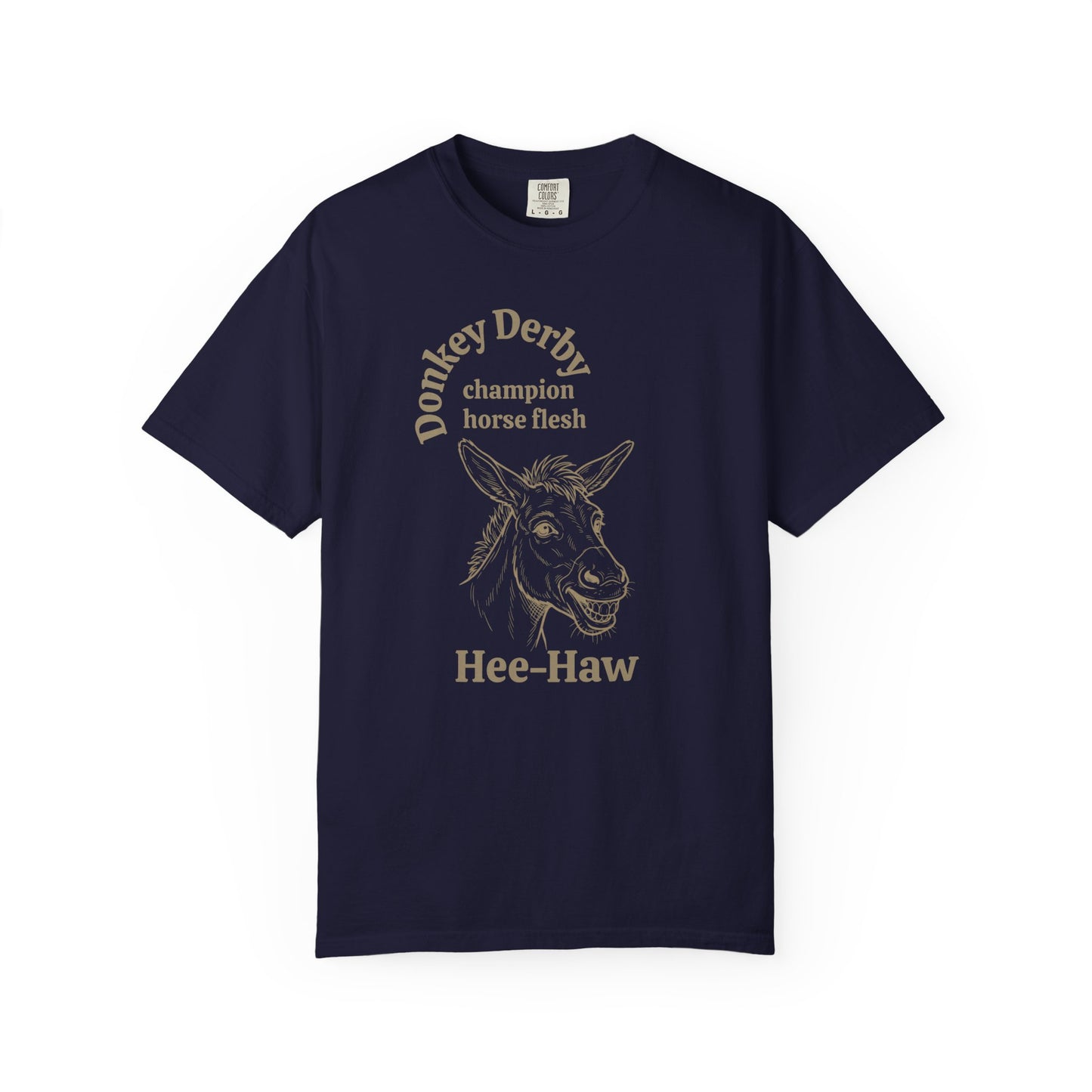 Donkey Derby Hee-Haw Graphic T-Shirt — Vintage Farm Animal Tee
