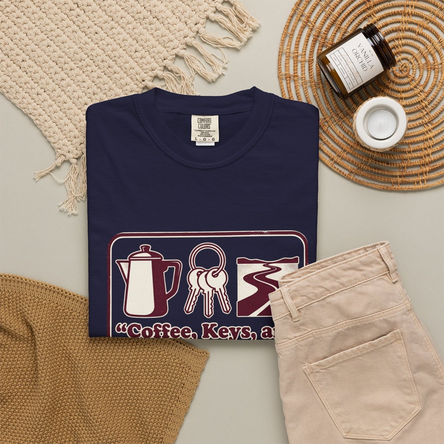 Coffee, Keys & Open Roads T-Shirt