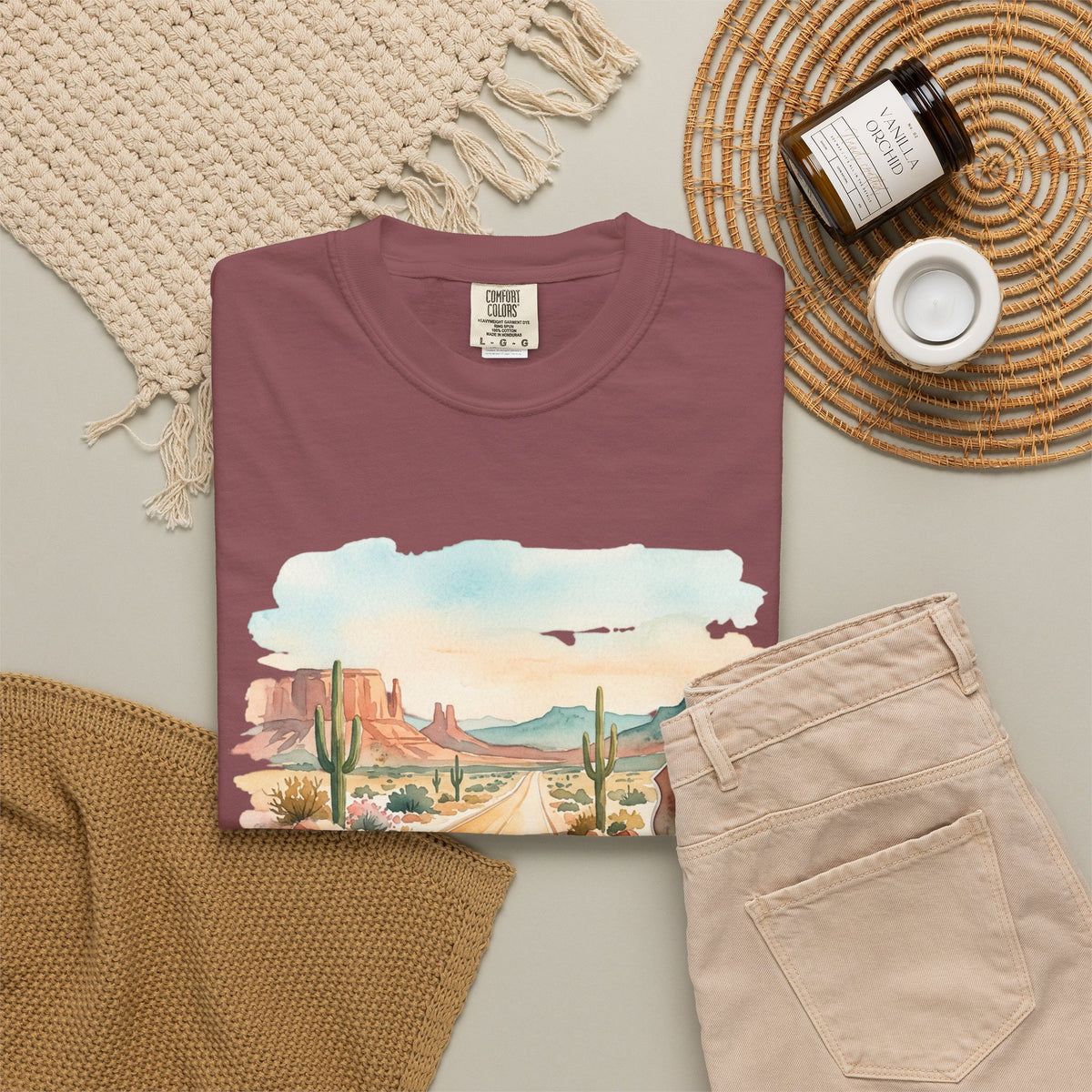Scenic Highways Please! T-Shirt — Floral Travel Roadtrip Tee or