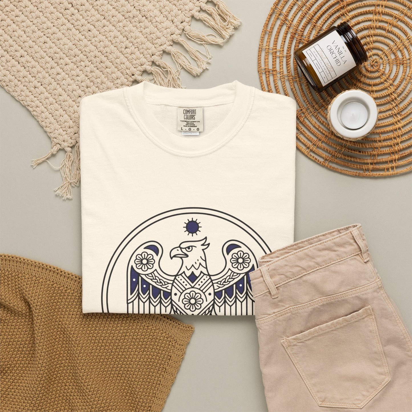 Eagle Mandala T-Shirt — Vintage Sacred Geometry Graphic Tee