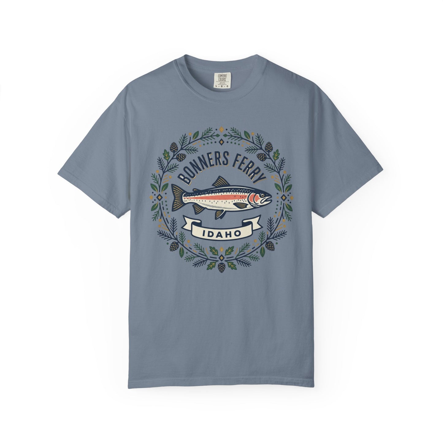 Idaho Bonners Ferry Trout T-Shirt — Vintage Fishing Graphic