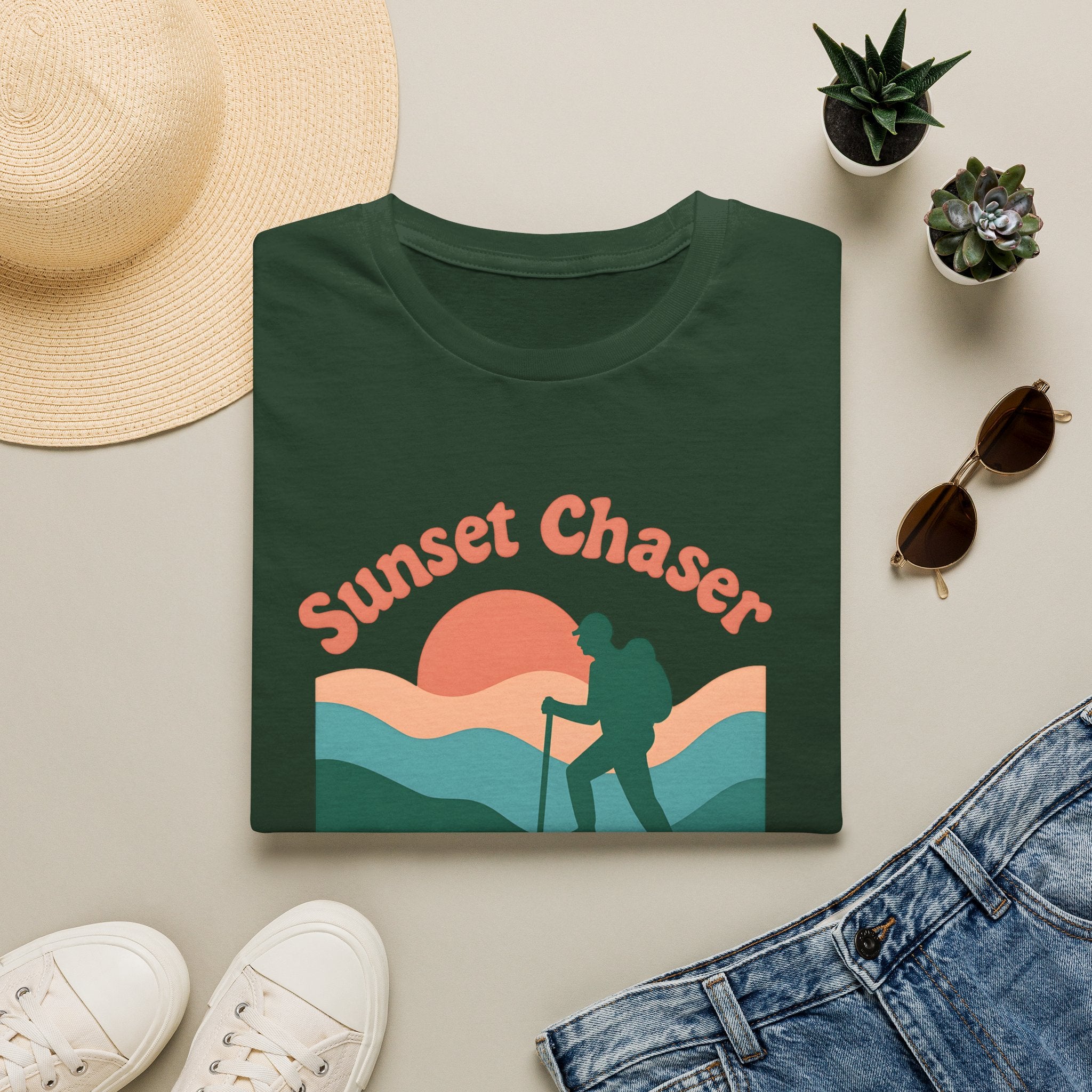 Hiker on Sunset Trail T-Shirt