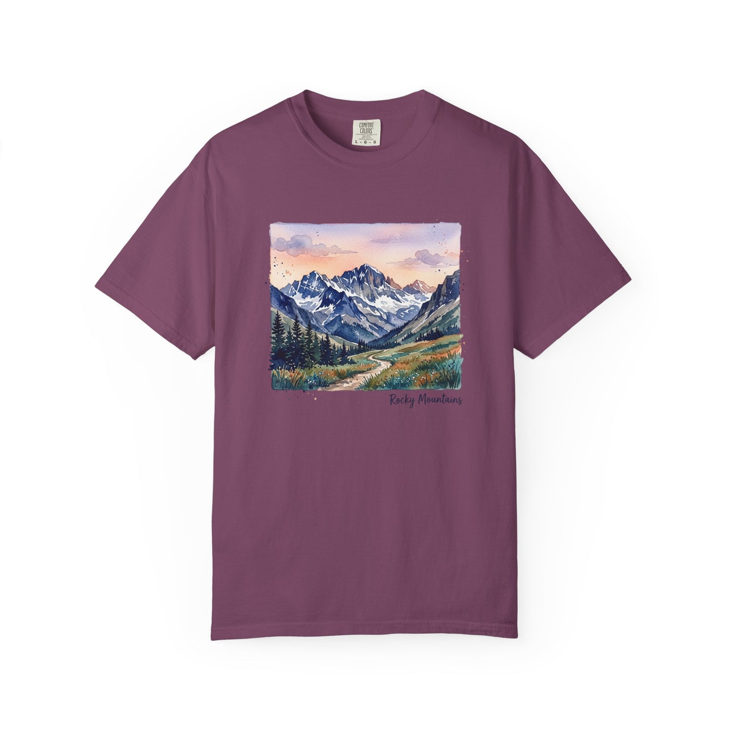 Rocky Mountains Watercolor T-Shirt