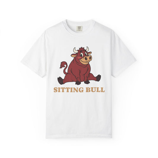 Sitting Bull Cartoon T-Shirt — Cute Sitting Bull Graphic Tee
