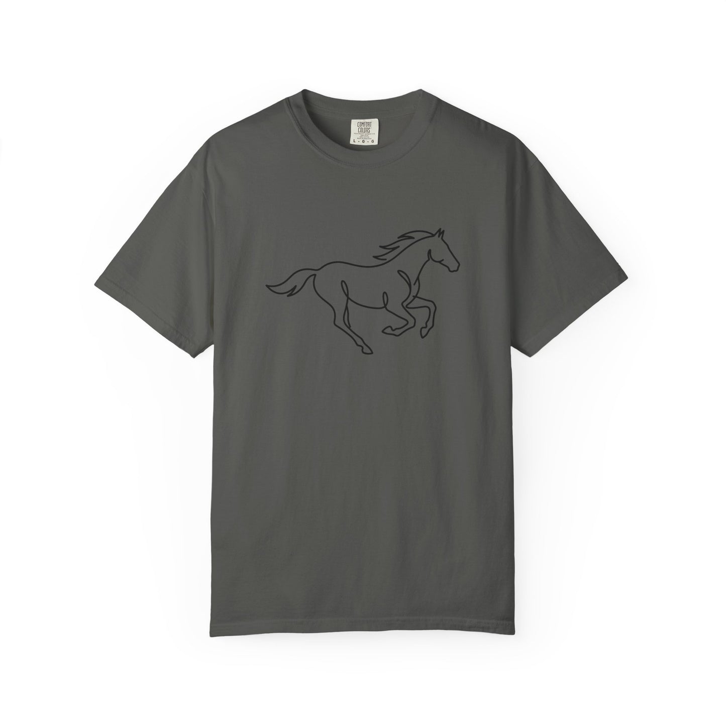 Running Horse Outline T-Shirt