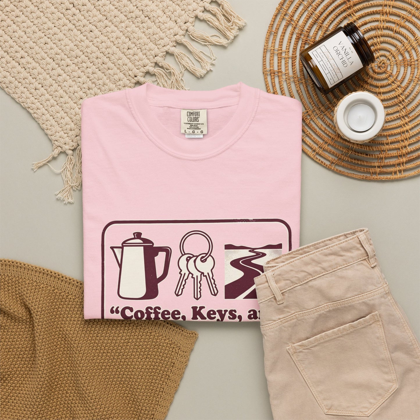 Coffee, Keys & Open Roads T-Shirt