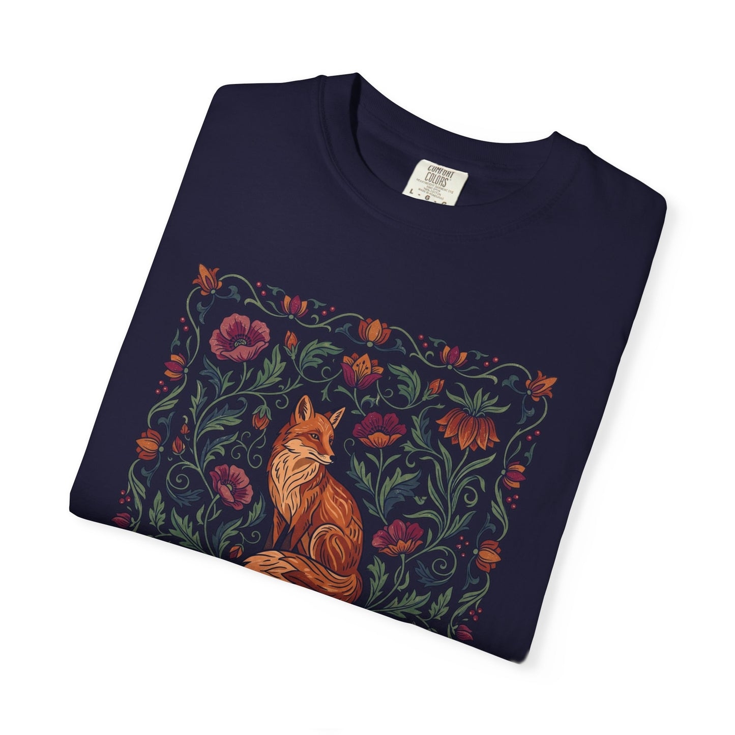 Fox Floral T-Shirt — Vintage Botanical Fox Graphic Tee