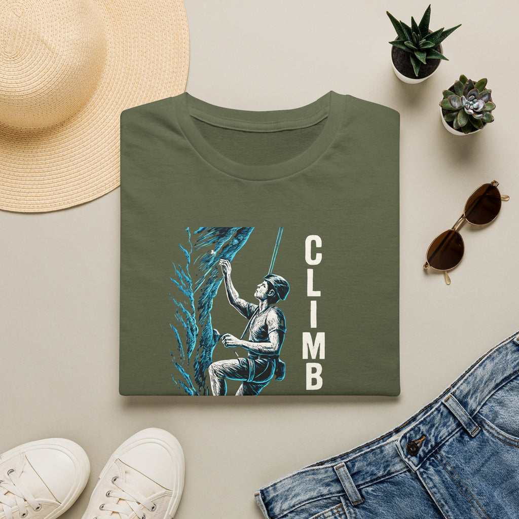 Climber Scaling Cliff T-Shirt