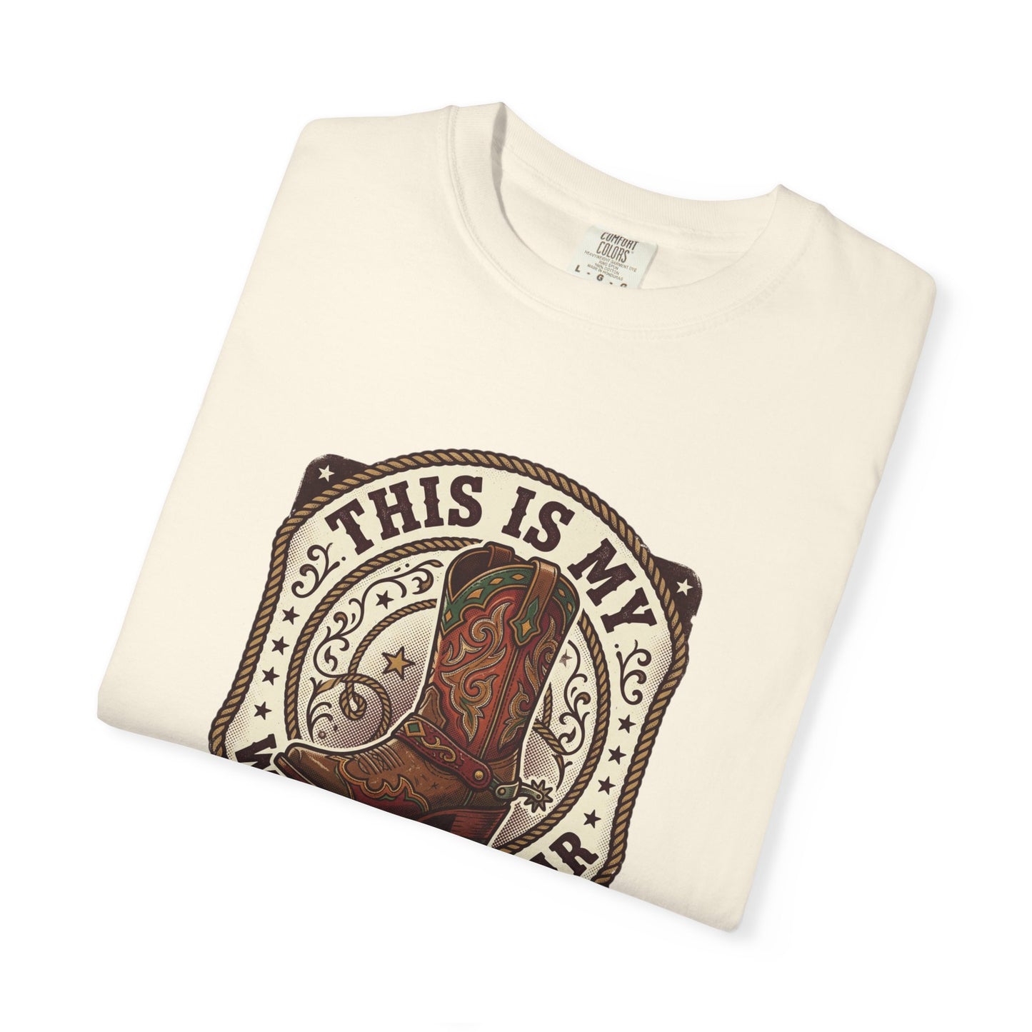 Western Boots Graphic T-Shirt — "This Is My Western Wear" Cowboy Tee