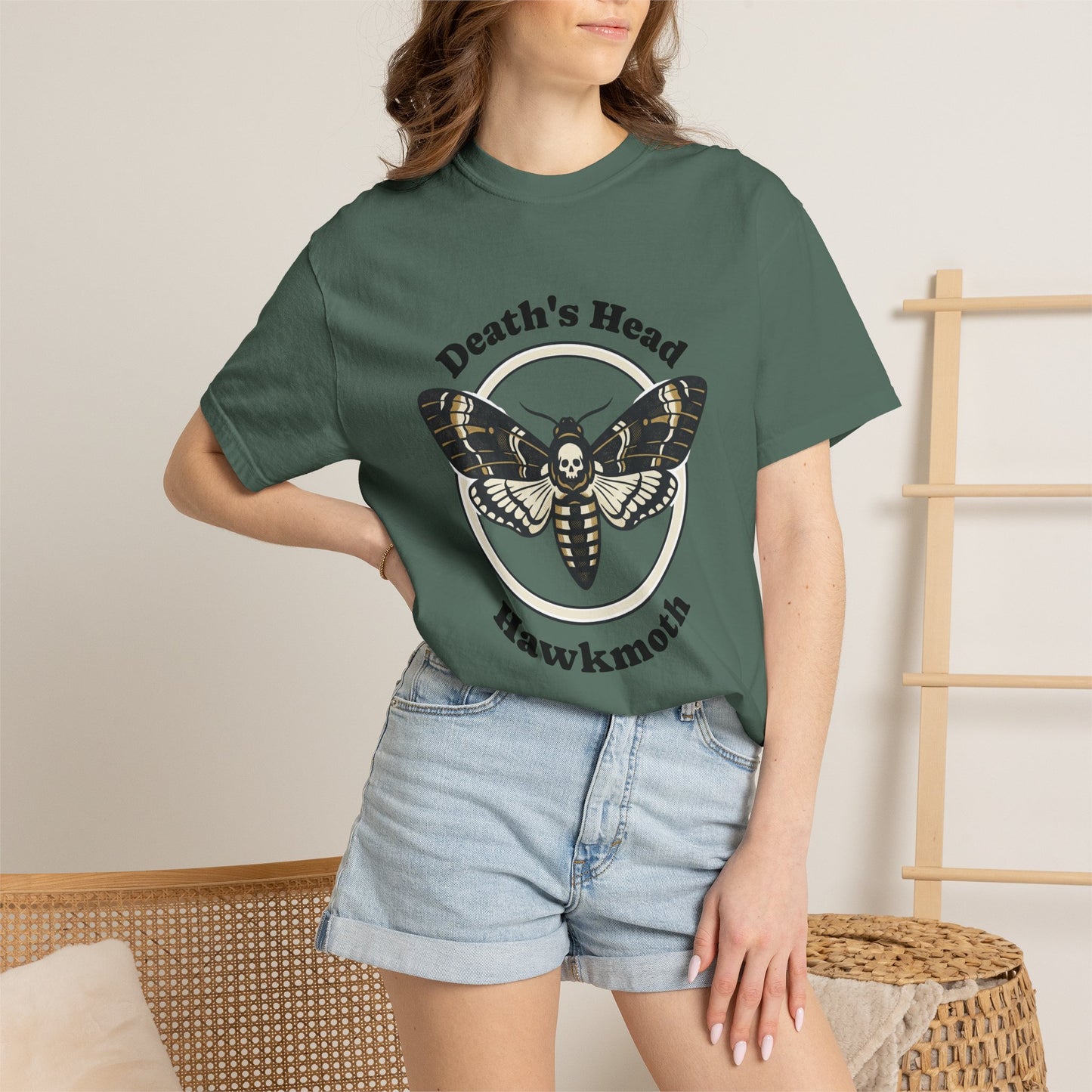 Death's Head Hawkmoth T-Shirt — Vintage Gothic Moth Graphic Tee
