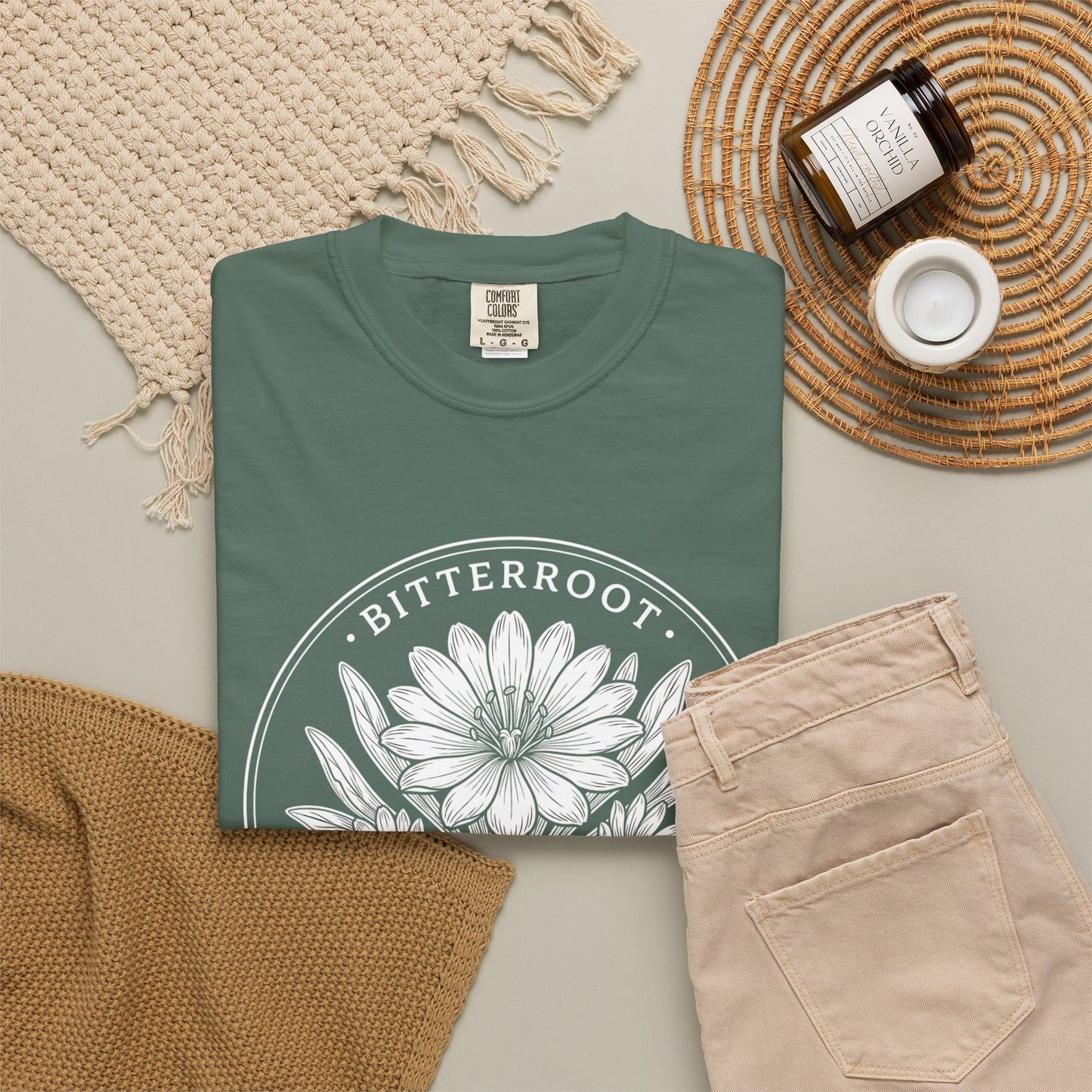 Bitterroot Montana State Flower T-Shirt — Vintage Botanical Tee