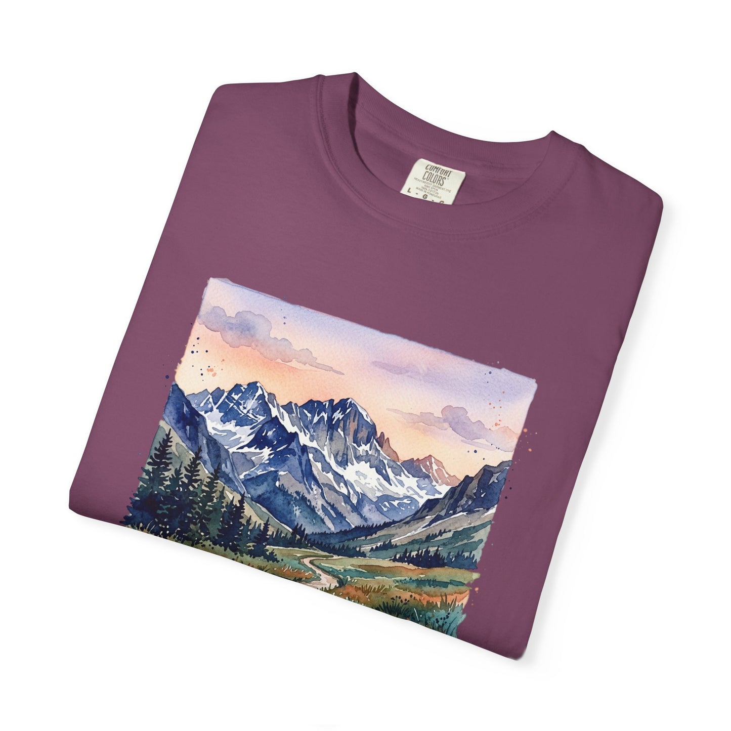 Rocky Mountains Watercolor T-Shirt