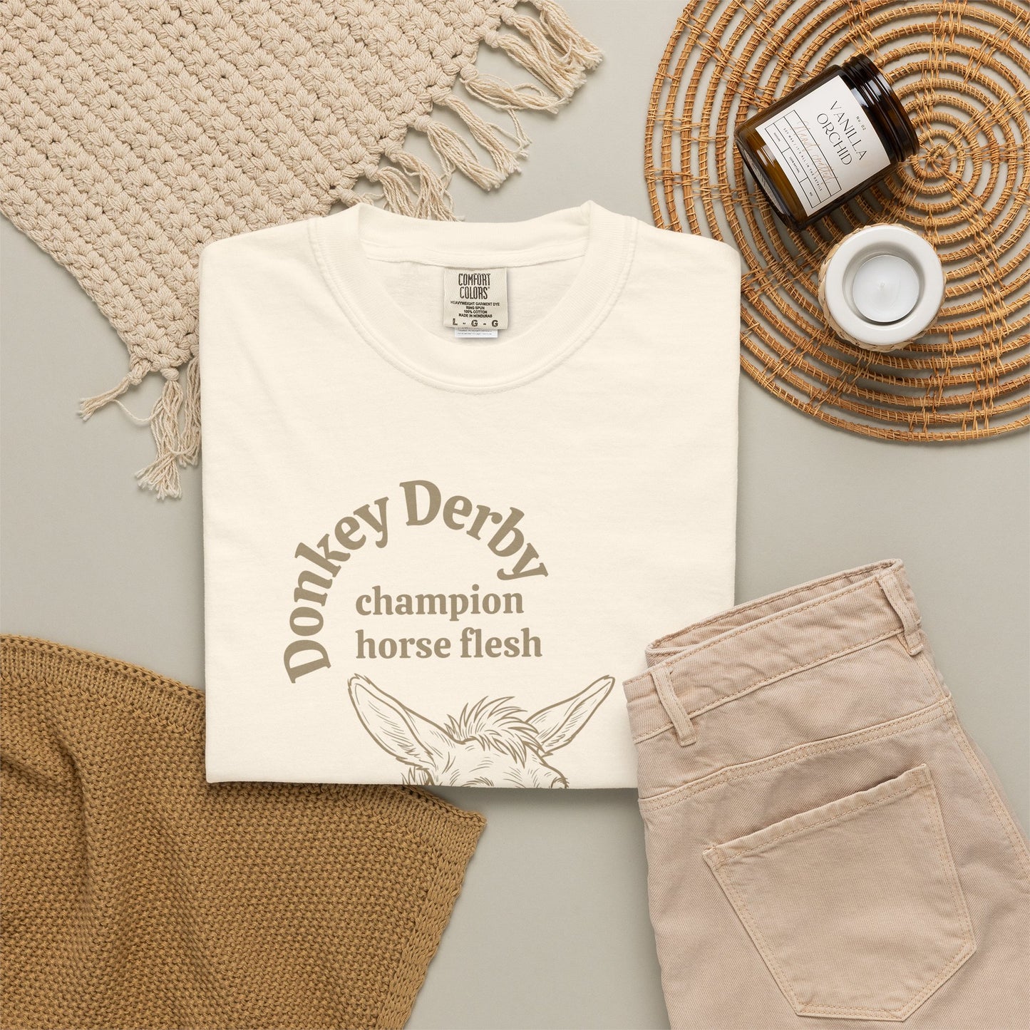 Donkey Derby Hee-Haw Graphic T-Shirt — Vintage Farm Animal Tee