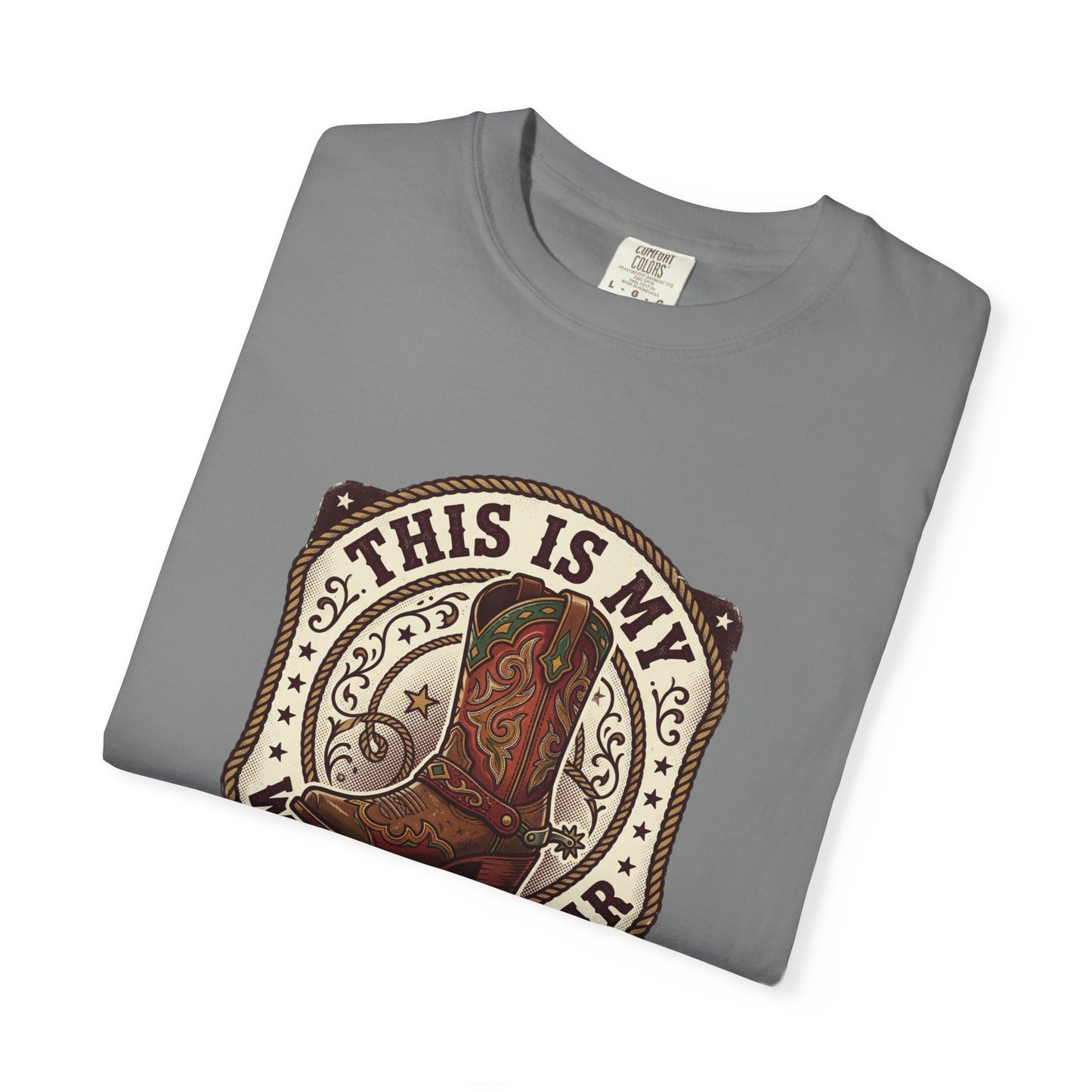 Western Boots Graphic T-Shirt — "This Is My Western Wear" Cowboy Tee