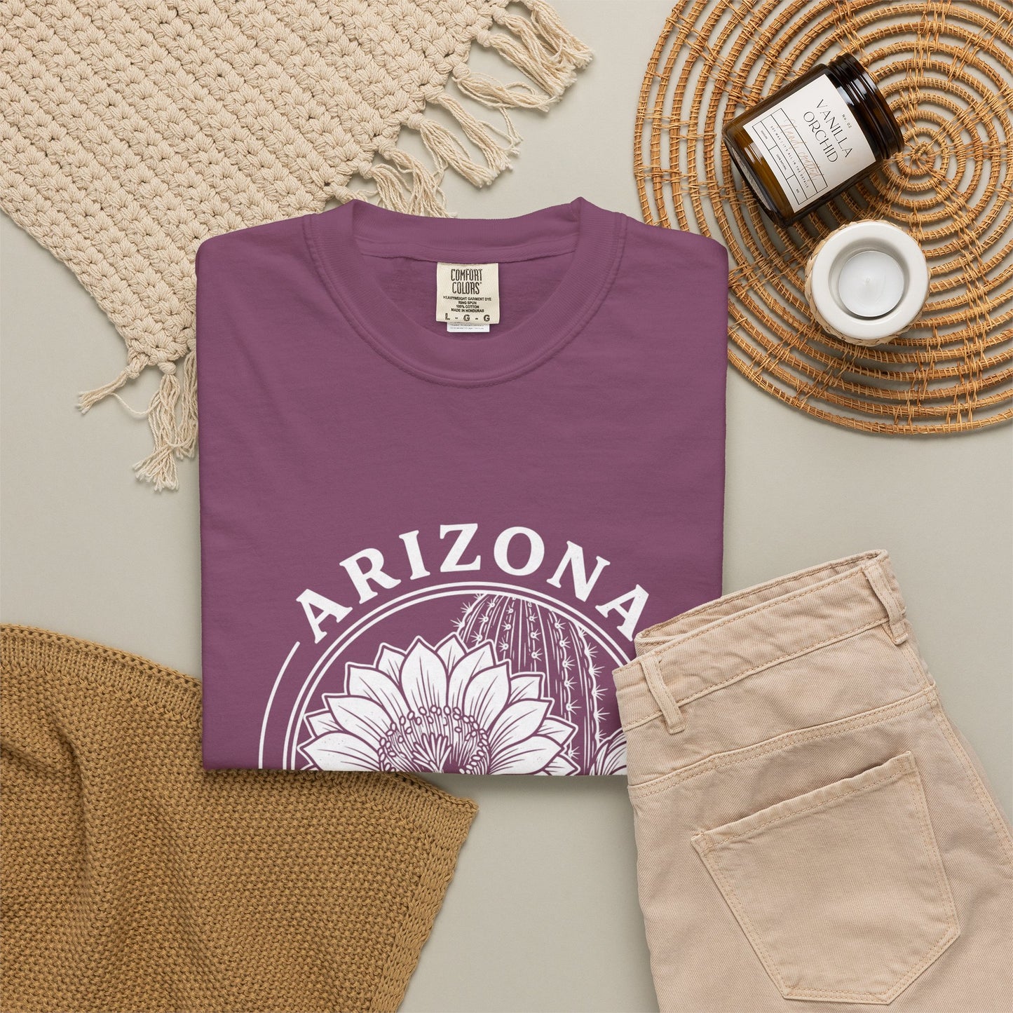 Arizona Saguaro Blossom T-Shirt — Vintage Desert Sunflower Tee