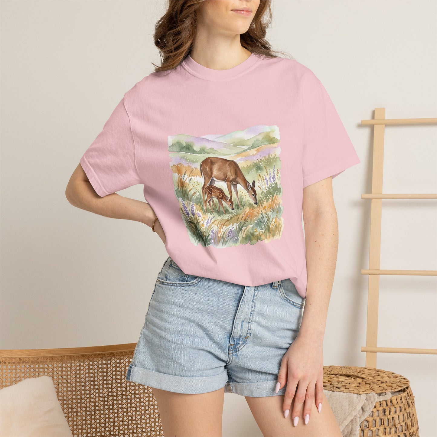 Deer Meadow Vintage-Style T-Shirt