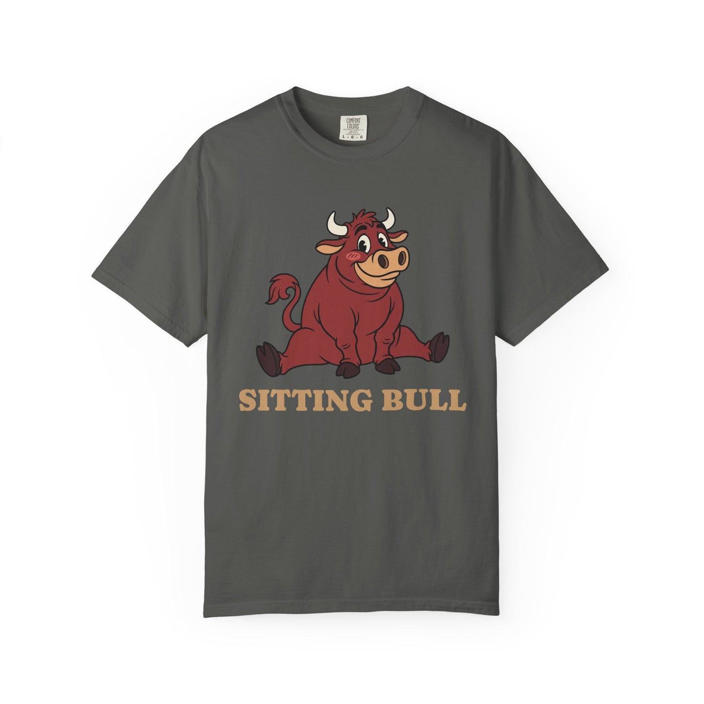 Sitting Bull Cartoon T-Shirt — Cute Sitting Bull Graphic Tee