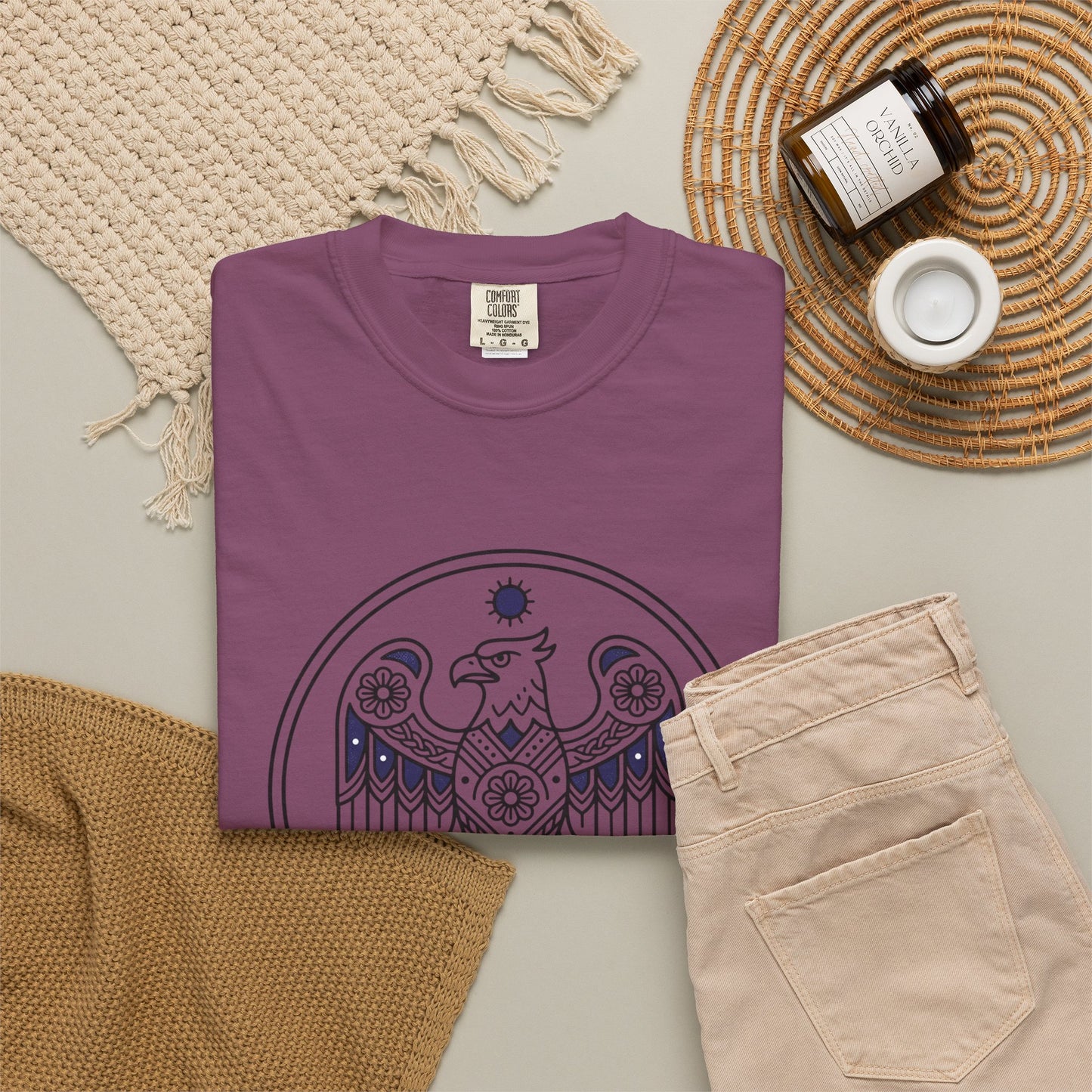 Eagle Mandala T-Shirt — Vintage Sacred Geometry Graphic Tee