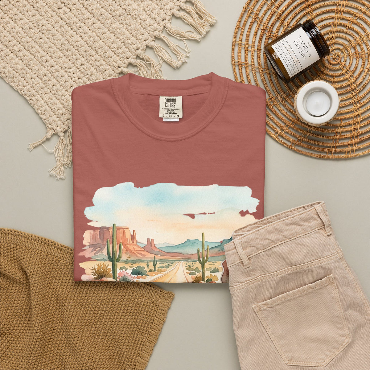 Scenic Highways Please! T-Shirt — Floral Travel Roadtrip Tee or