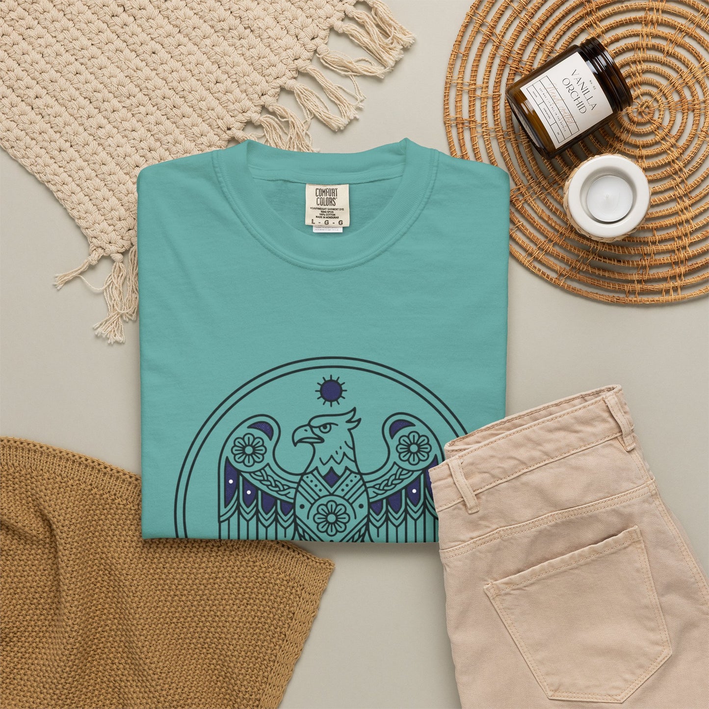 Eagle Mandala T-Shirt — Vintage Sacred Geometry Graphic Tee