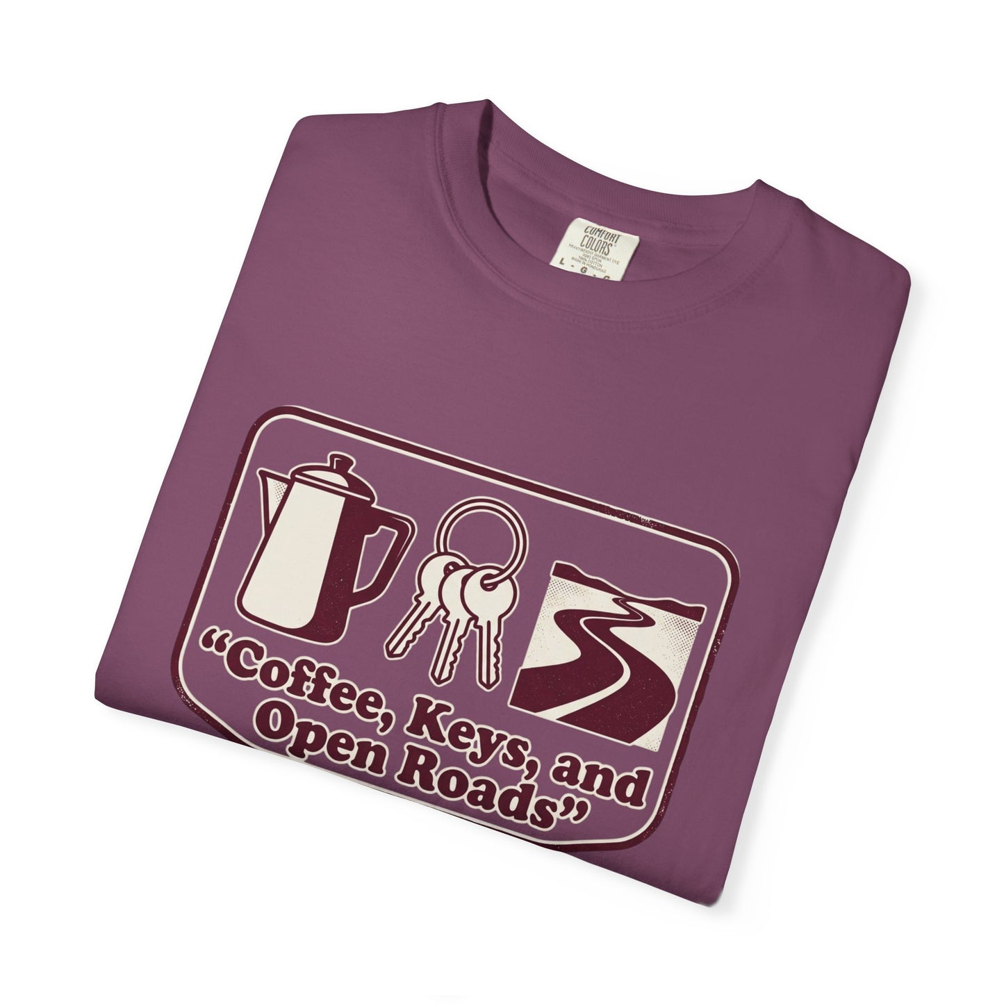 Coffee, Keys & Open Roads T-Shirt