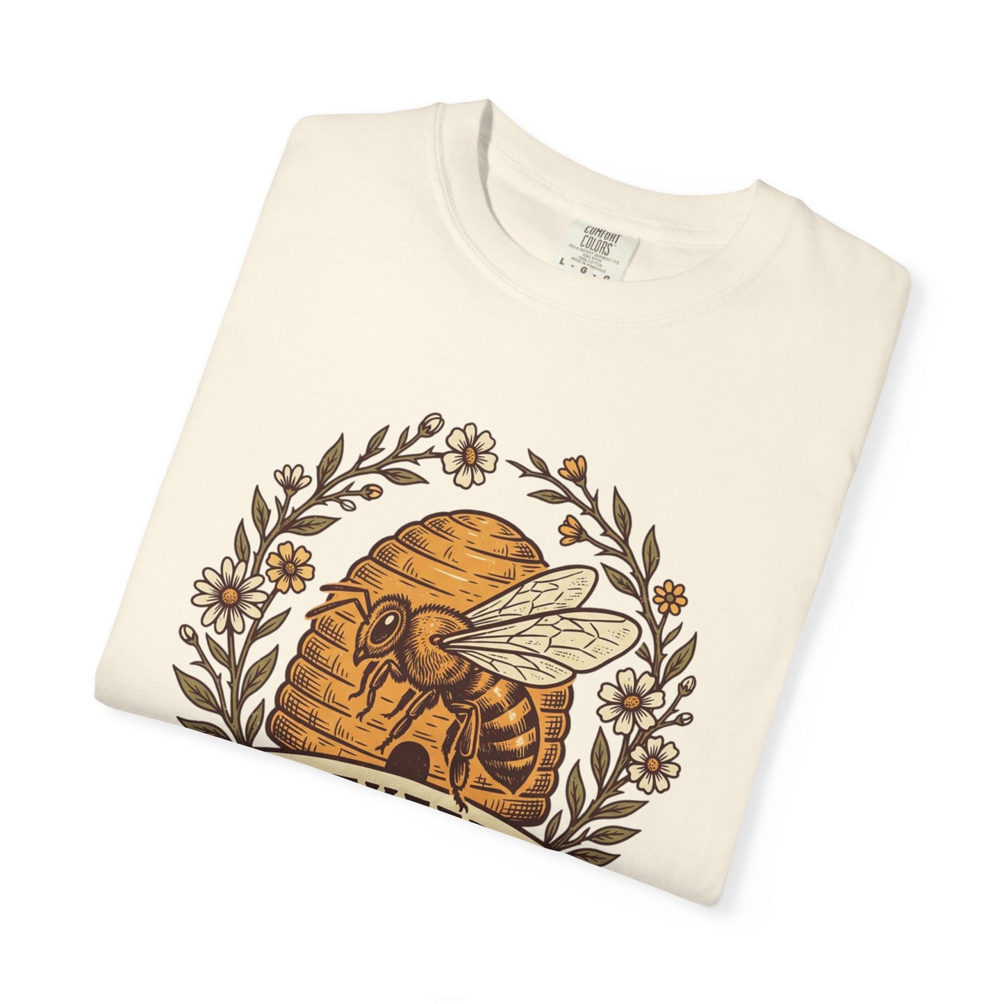 Beekeeper Graphic T-Shirt – 'Hivekeeper' Vintage Bee & Beehive Design