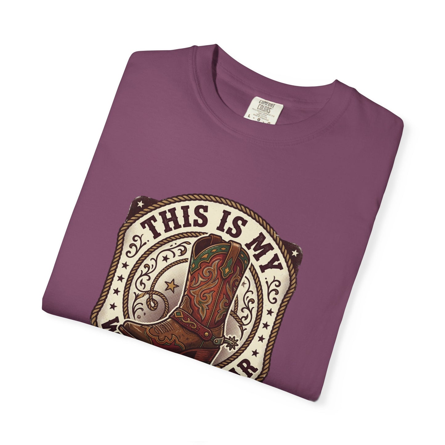 Western Boots Graphic T-Shirt — "This Is My Western Wear" Cowboy Tee