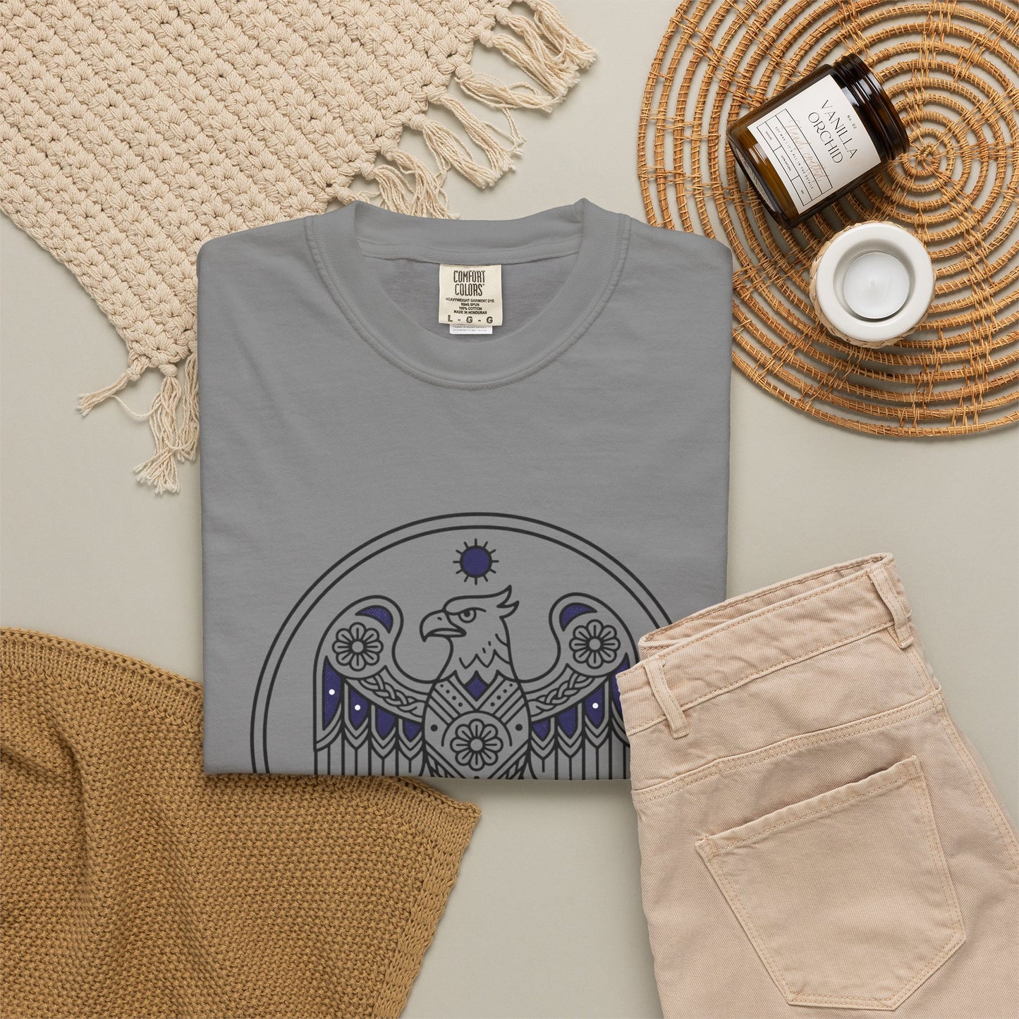 Eagle Mandala T-Shirt — Vintage Sacred Geometry Graphic Tee
