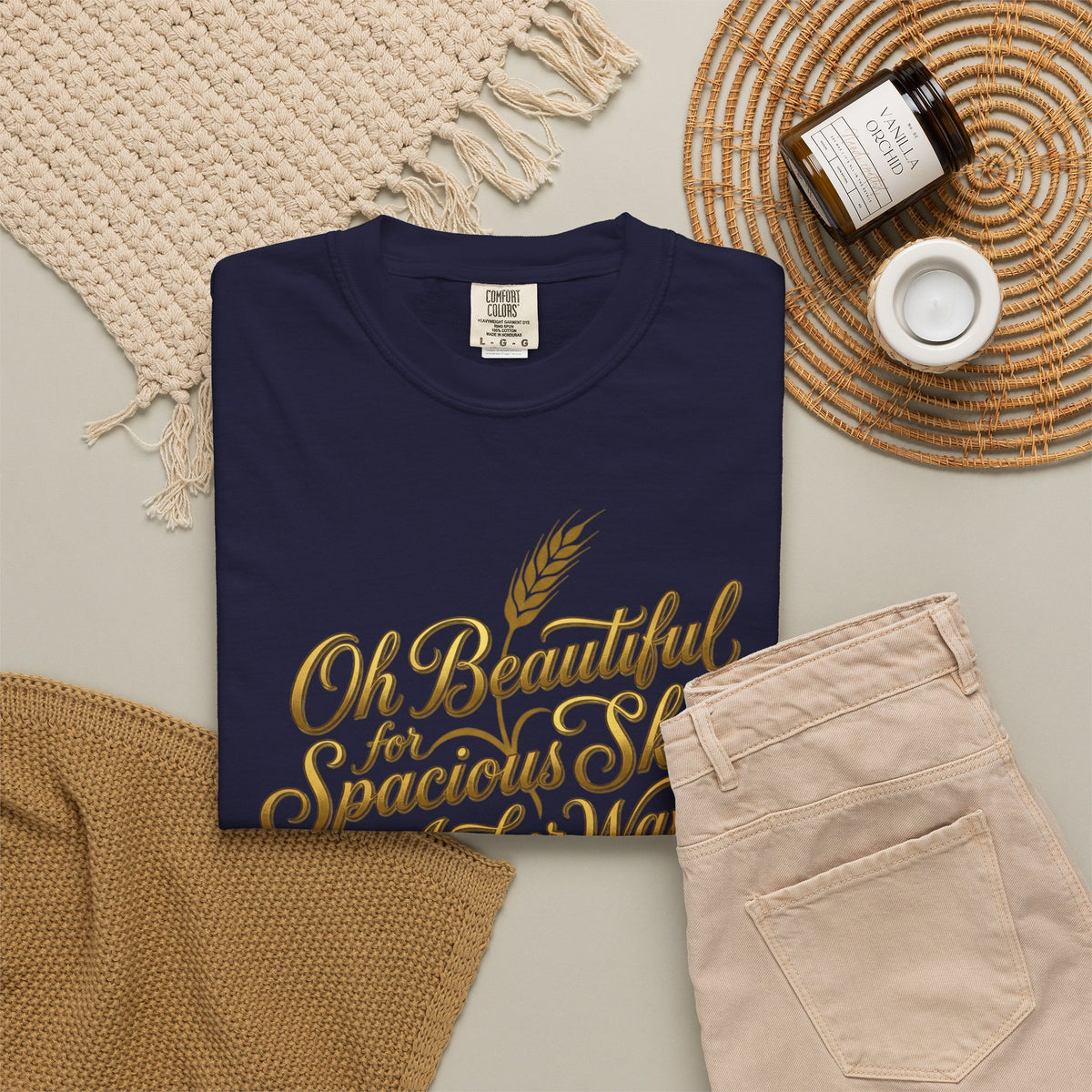Oh Beautiful For Spacious Skies T-Shirt — Vintage Patriotic Americana Tee