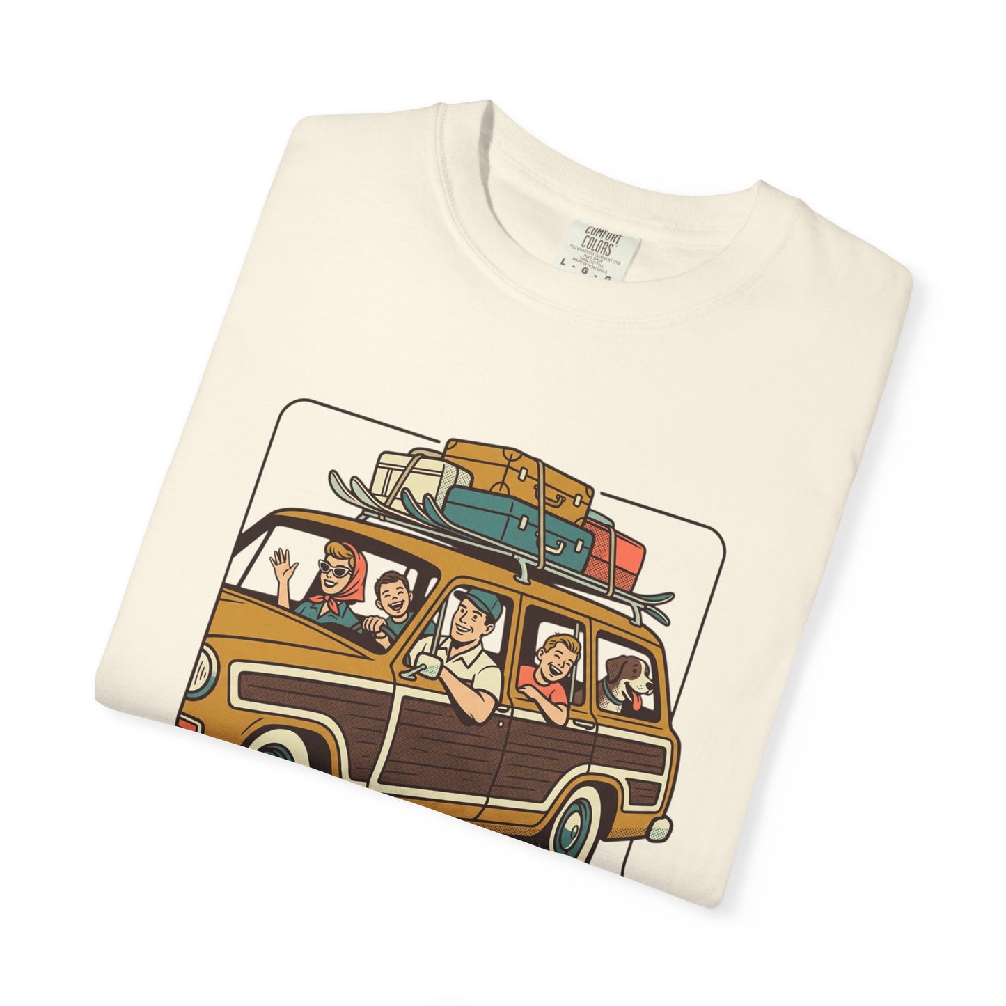 Vacation! Vintage Woodie Road Trip T-Shirt