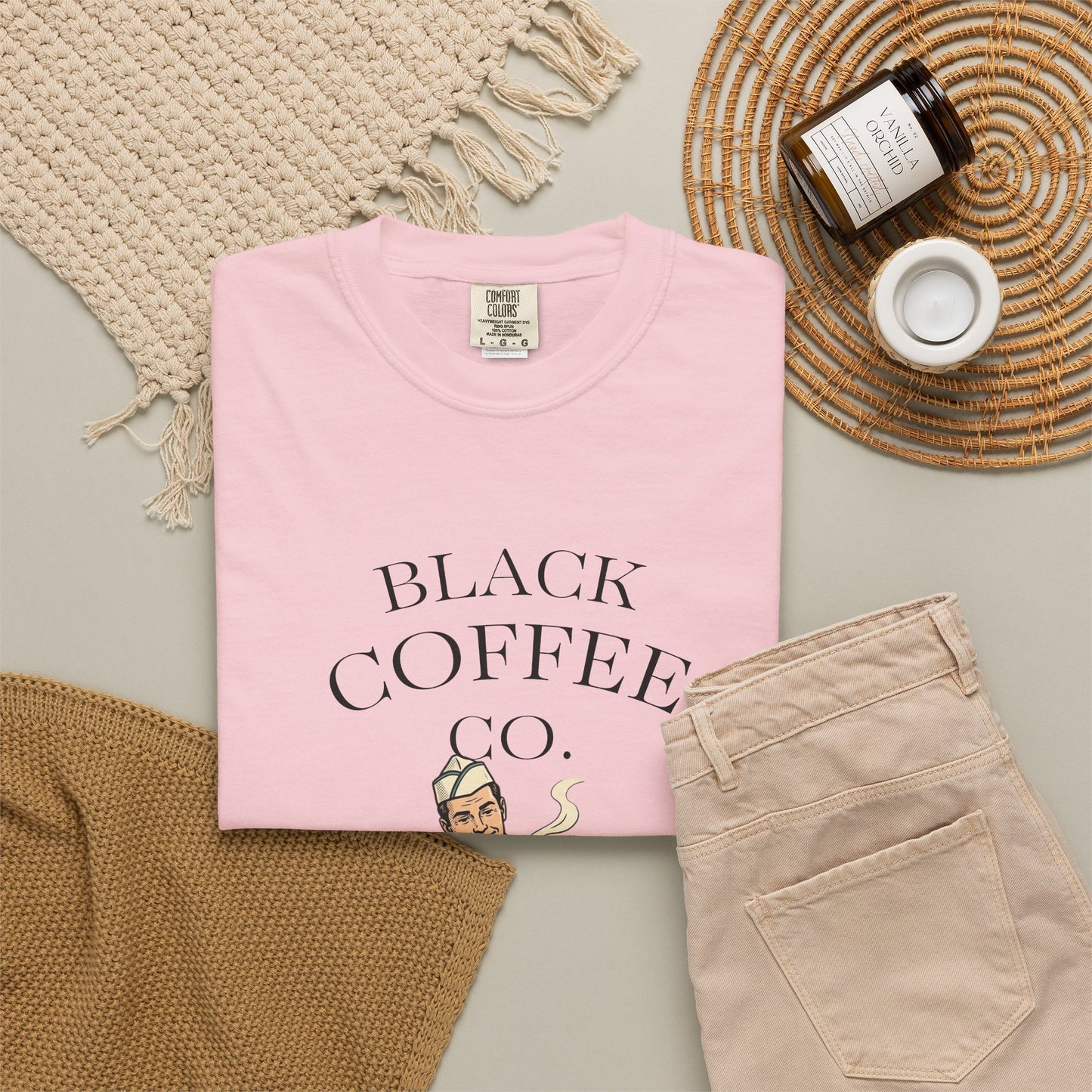 Black Coffee Co. T-Shirt — Vintage Barista Cafe Graphic Tee