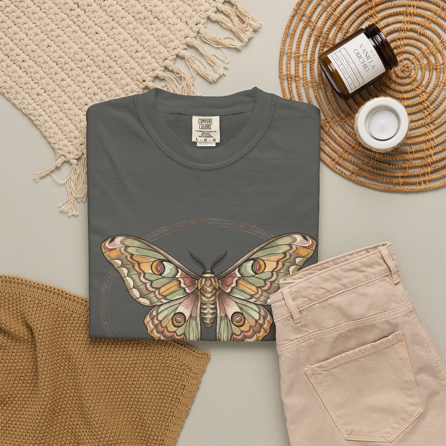 Vintage Luna Moth Graphic T-Shirt — Boho Nature Tee