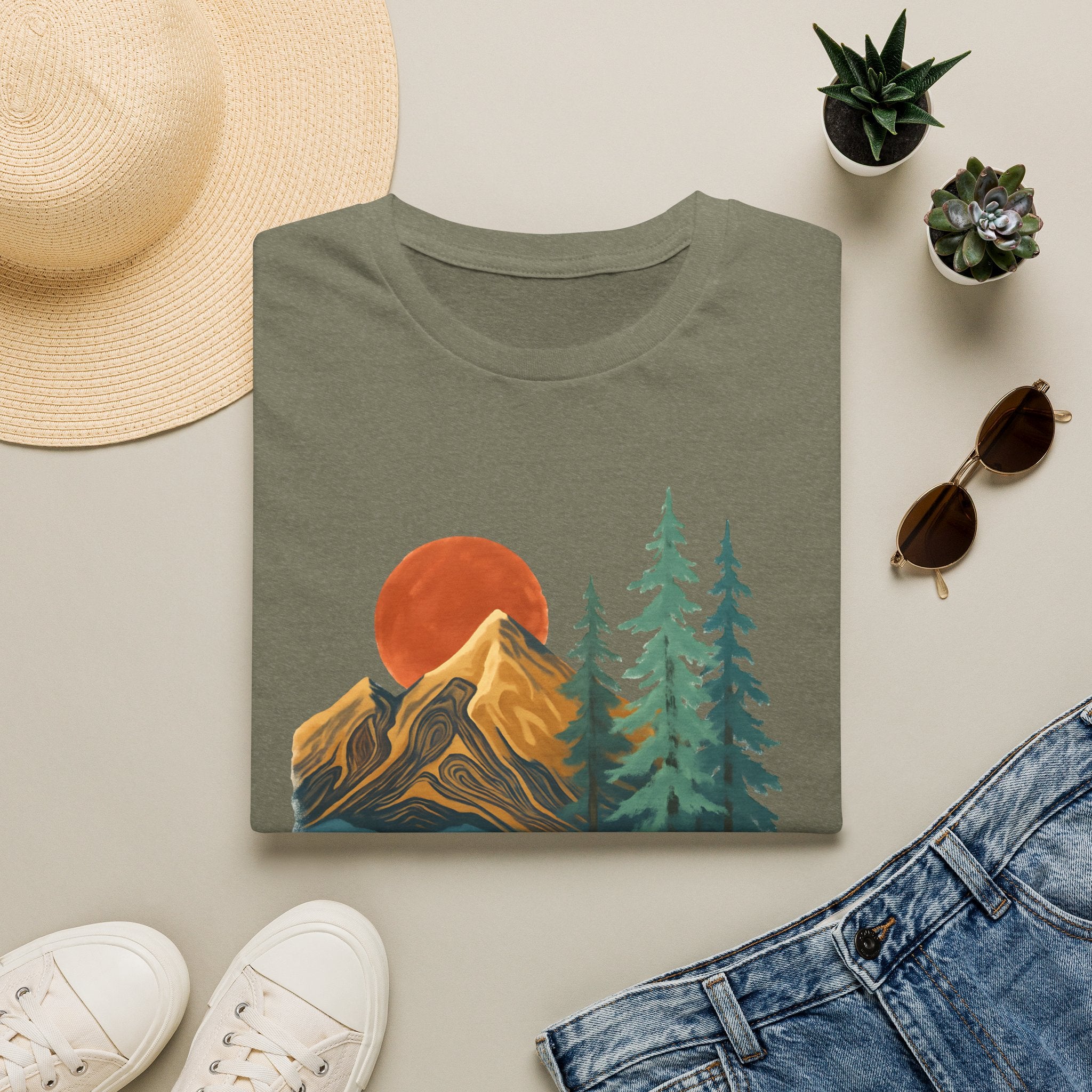 Sunset Mountain Scene T-Shirt