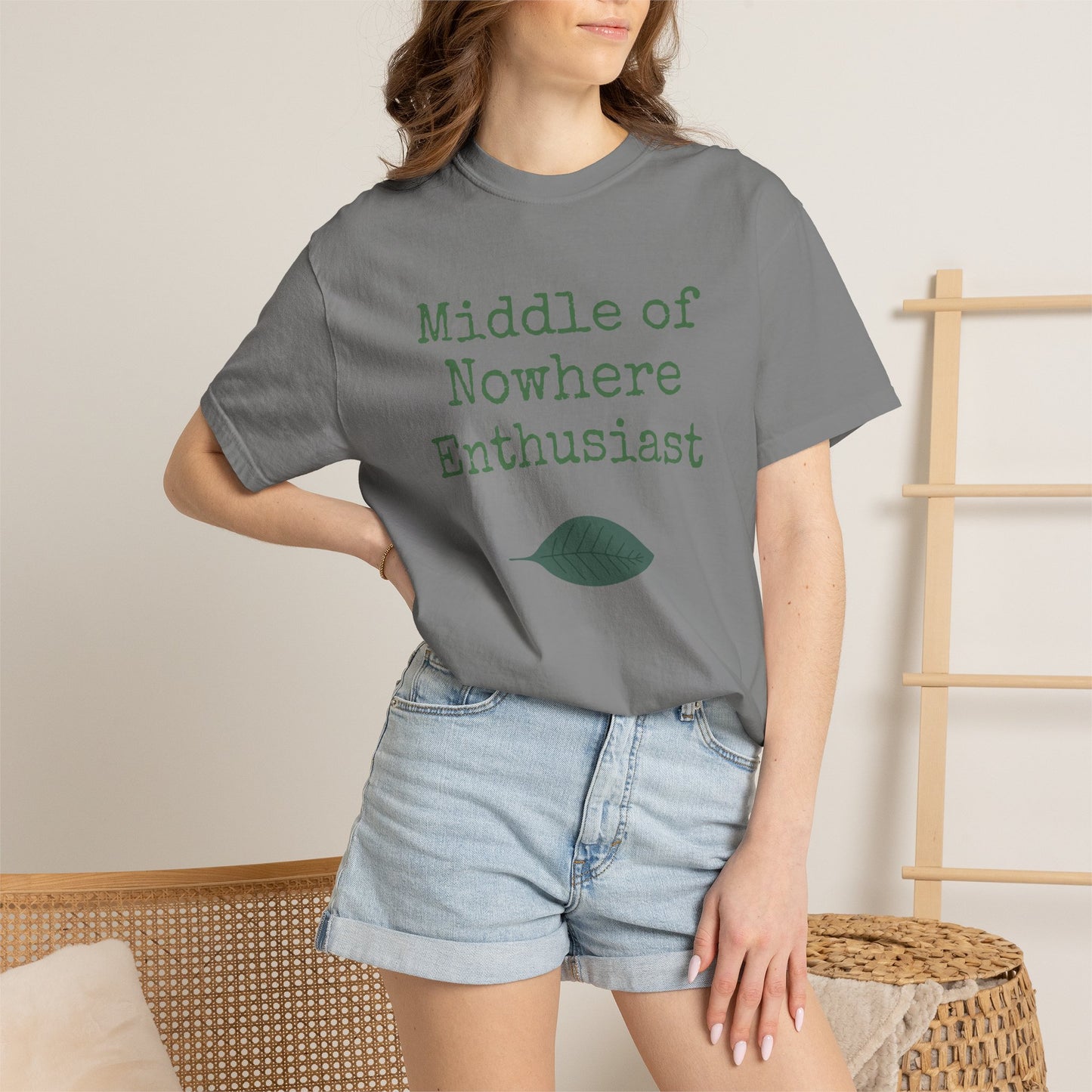 Middle of Nowhere Enthusiast T-Shirt — Nature Lover Graphic Tee