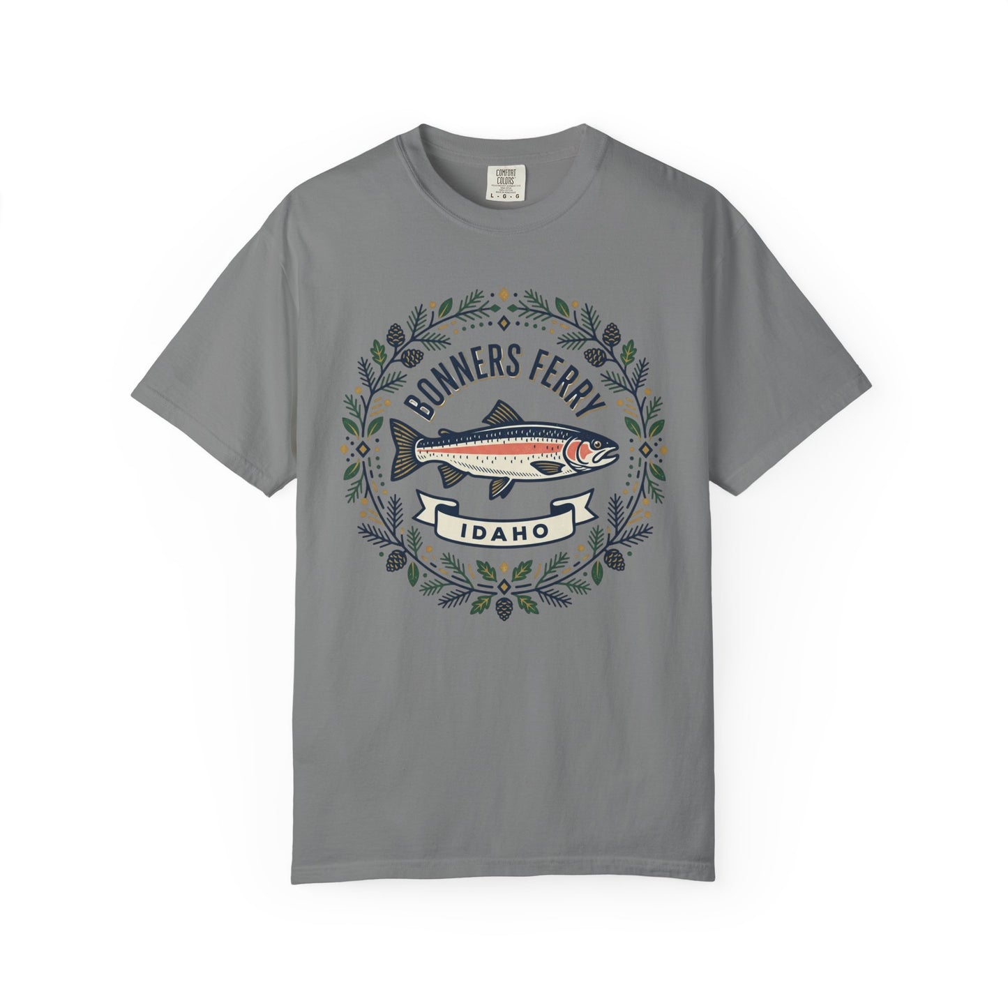Idaho Bonners Ferry Trout T-Shirt — Vintage Fishing Graphic