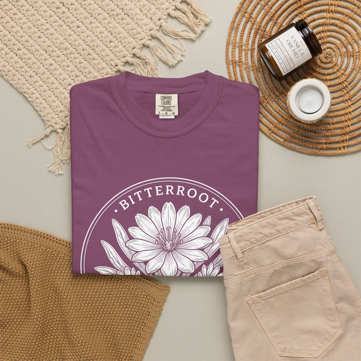 Bitterroot Montana State Flower T-Shirt — Vintage Botanical Tee