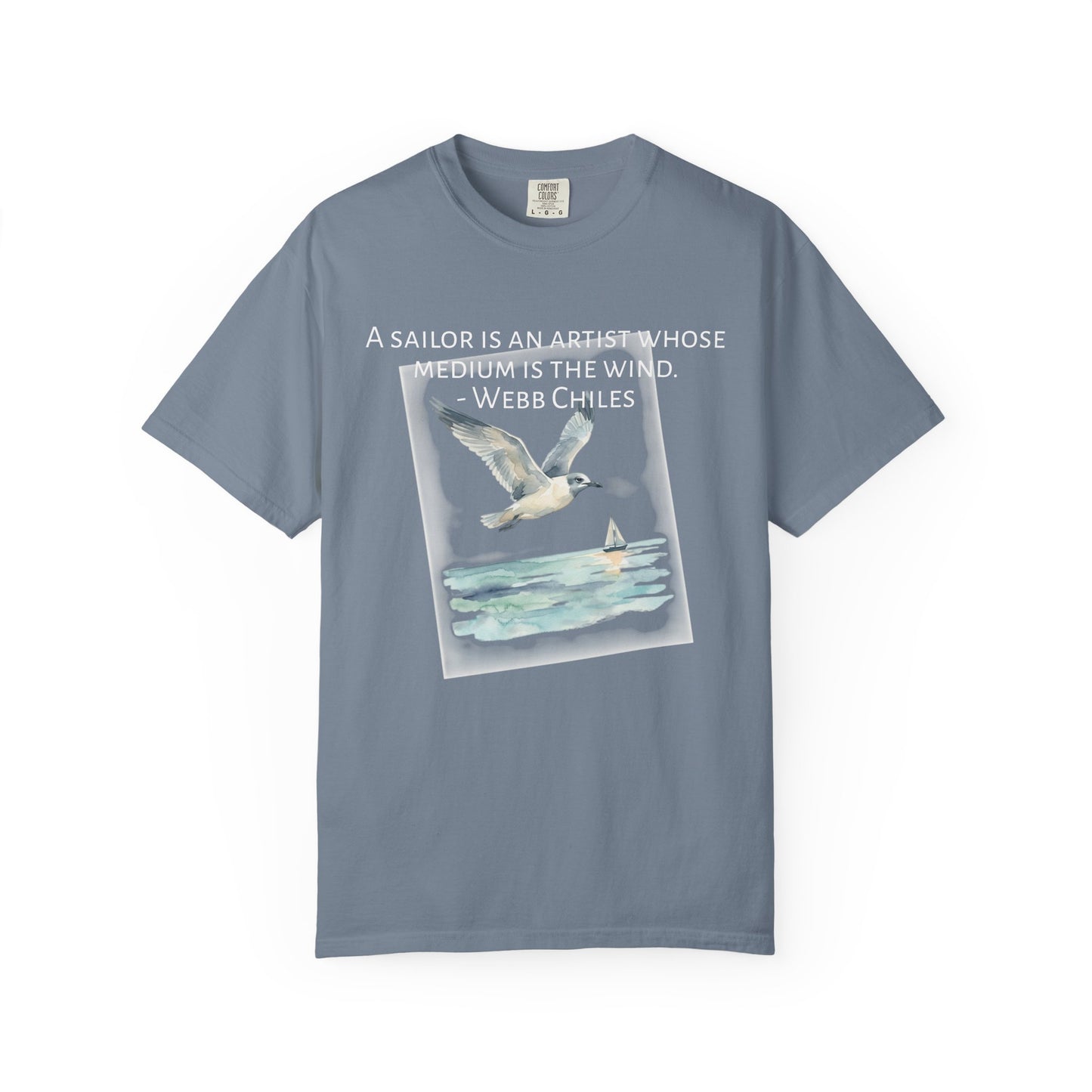 Sailor Quote T-Shirt — "A Sailor Is An Artist" Seagull Graphic Tee