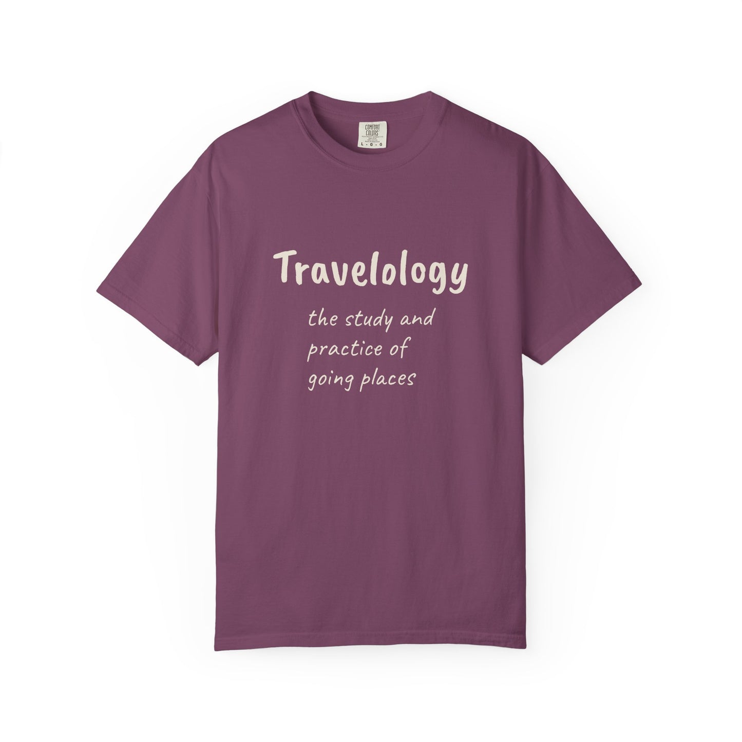 Travelology T-Shirt — "the study and practice of going places" Travel Tee
