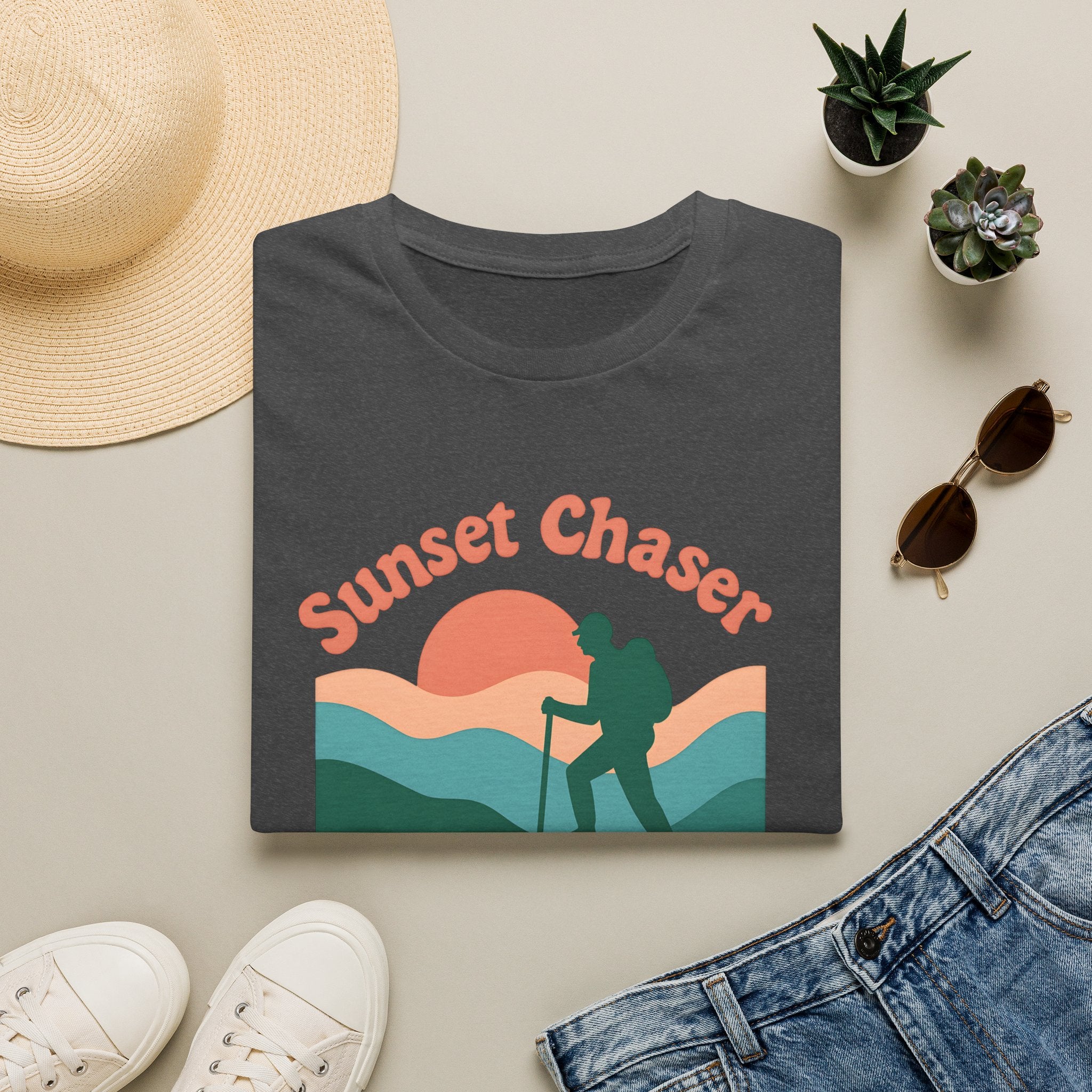 Hiker on Sunset Trail T-Shirt